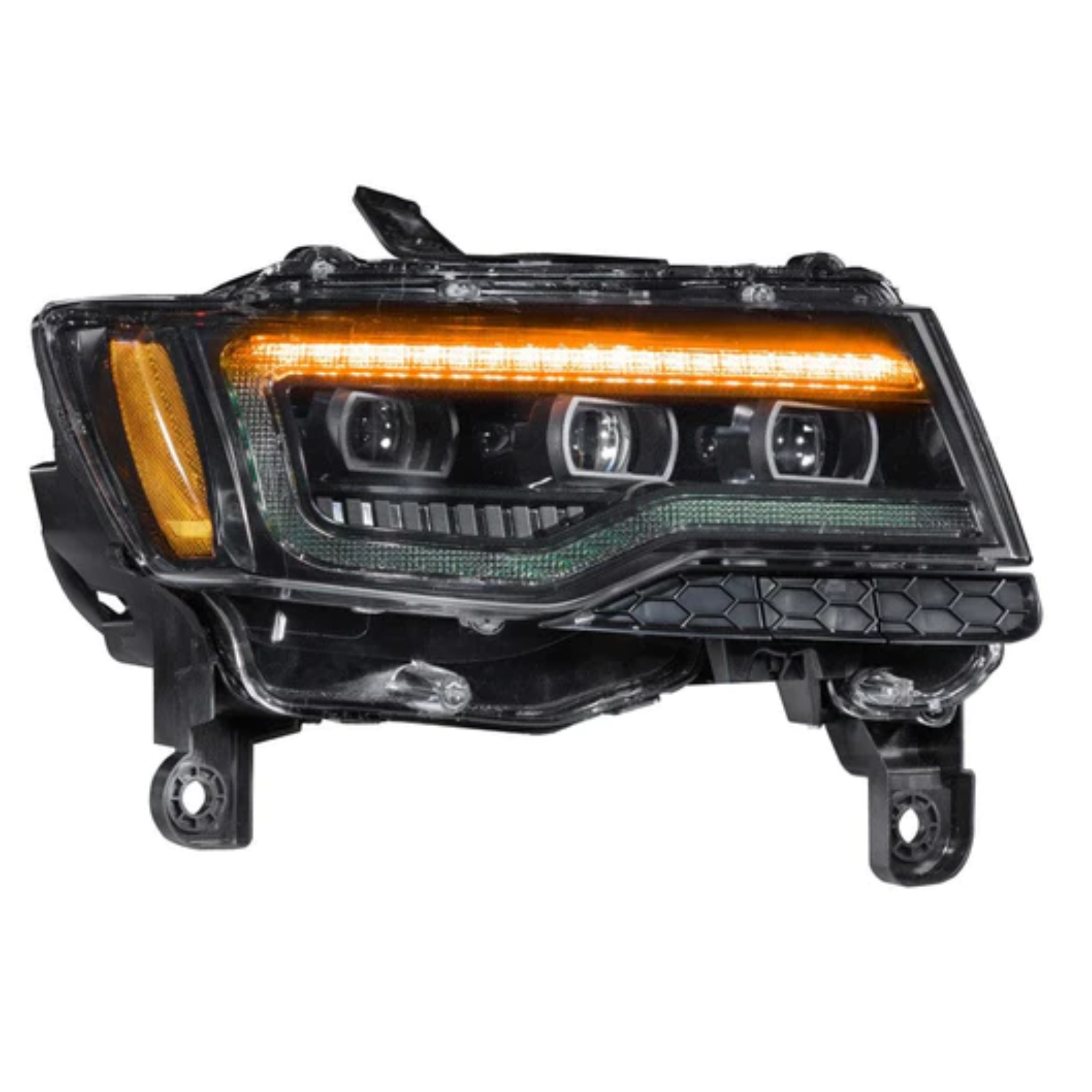 Jeep Grand Cherokee: Multicolor Flow Series Headlights (2014-2021) | XB Morimoto – Custom Multicolor LED Lighting by RGB Halo Kits