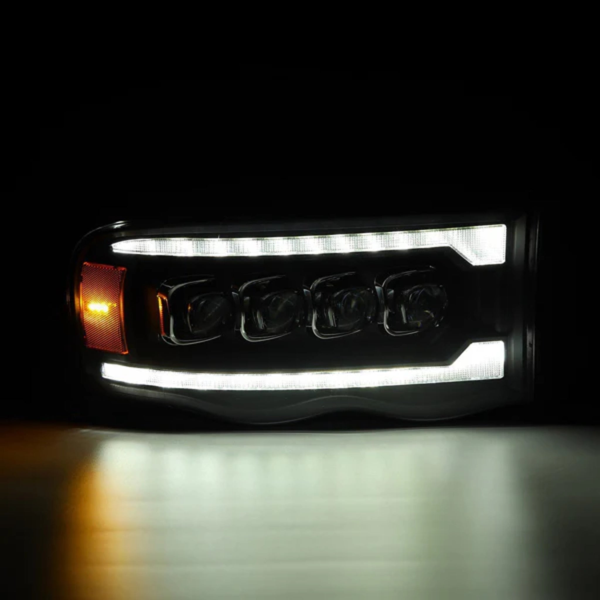 Dodge RAM Headlights (2002-2005) | Alpharex – Custom Multicolor LED Lighting by RGB Halo Kits