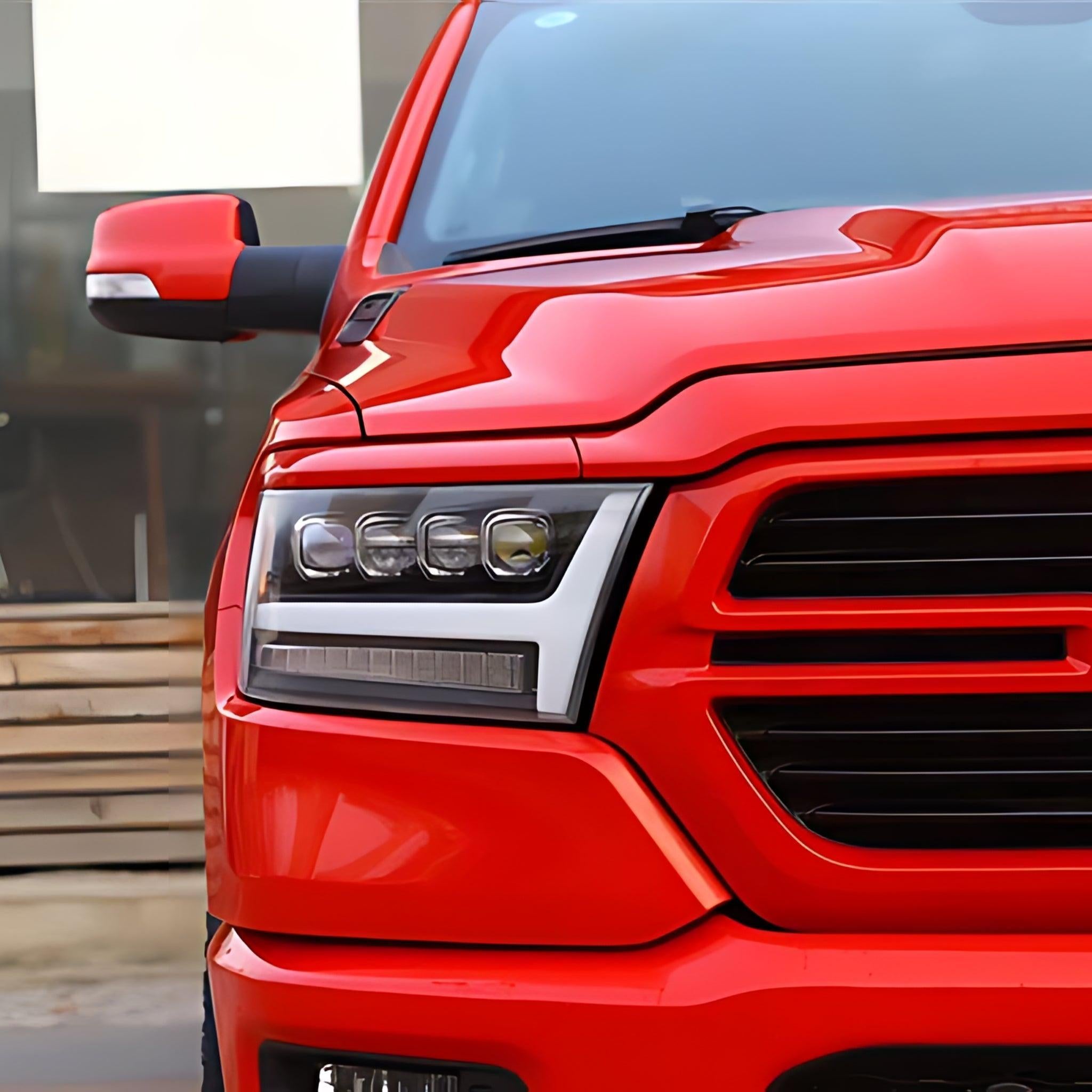 Ram 1500 (2019-2024) Headlights | Alpharex – Custom Multicolor LED Lighting by RGB Halo Kits