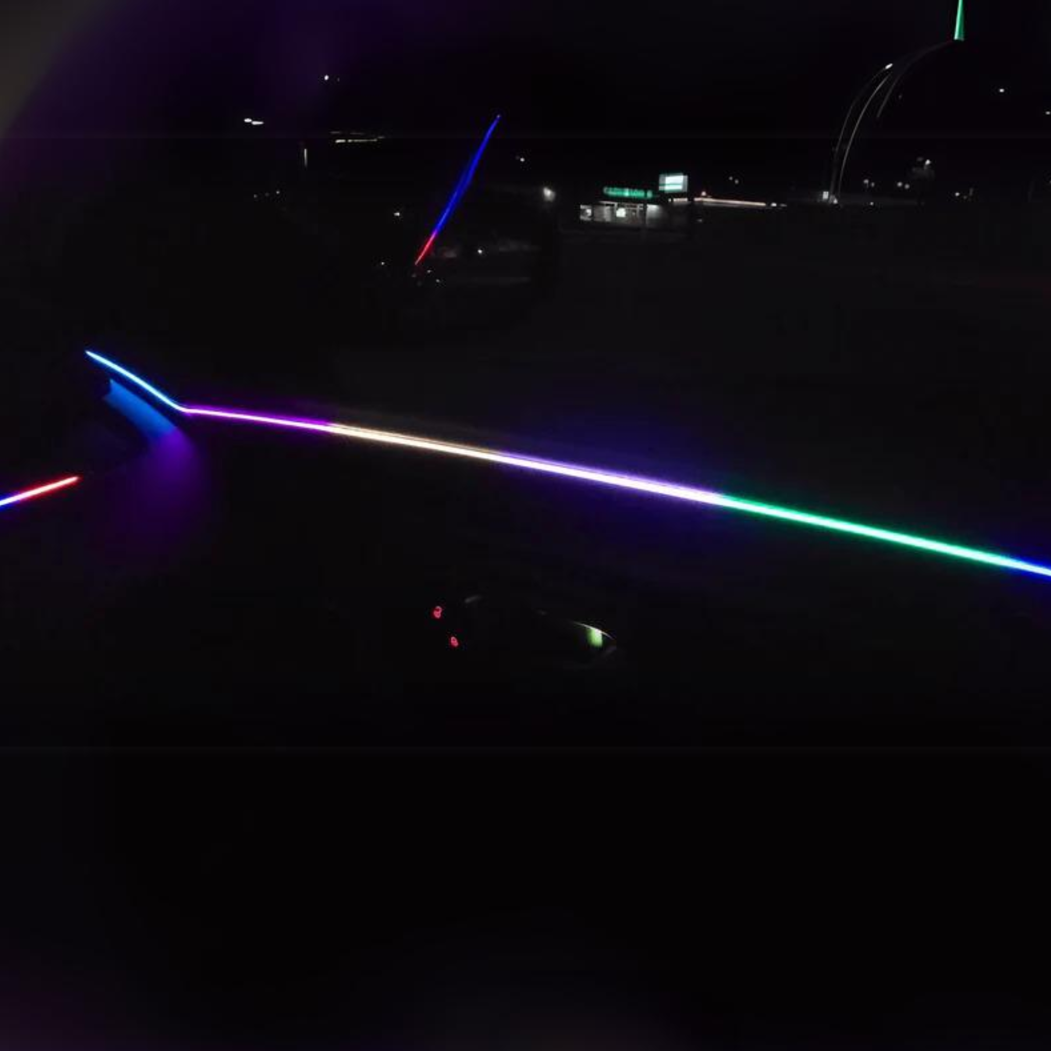 Flow Series Fiber Optic Interior Lighting Kit – 43" Ultra-Thin LED Strips (Version 2.0) – Custom Multicolor LED Lighting by RGB Halo Kits