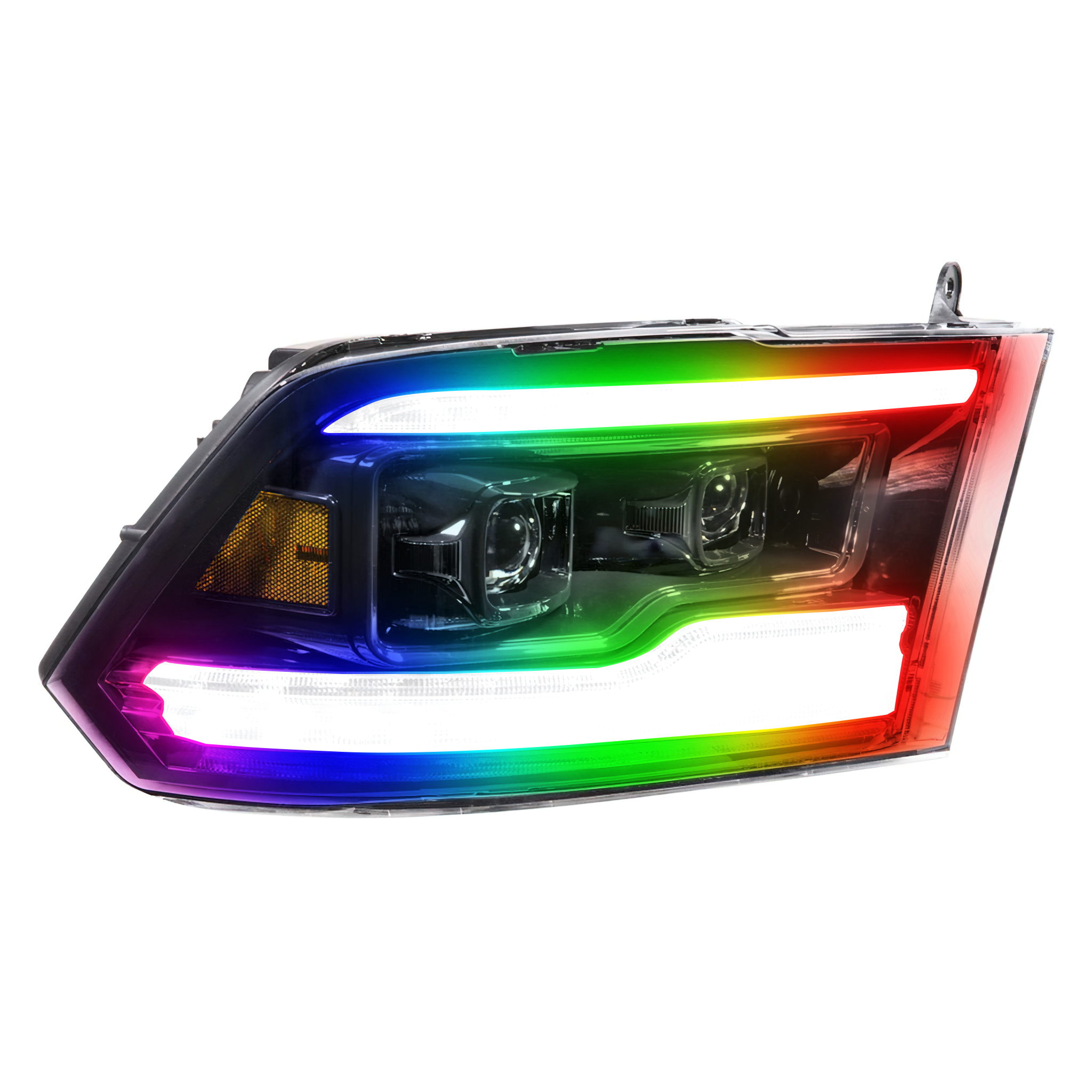Ram 1500/HD: Multicolor Flow Series Headlights (2009-2018) | XB Morimoto – Custom Multicolor LED Lighting by RGB Halo Kits