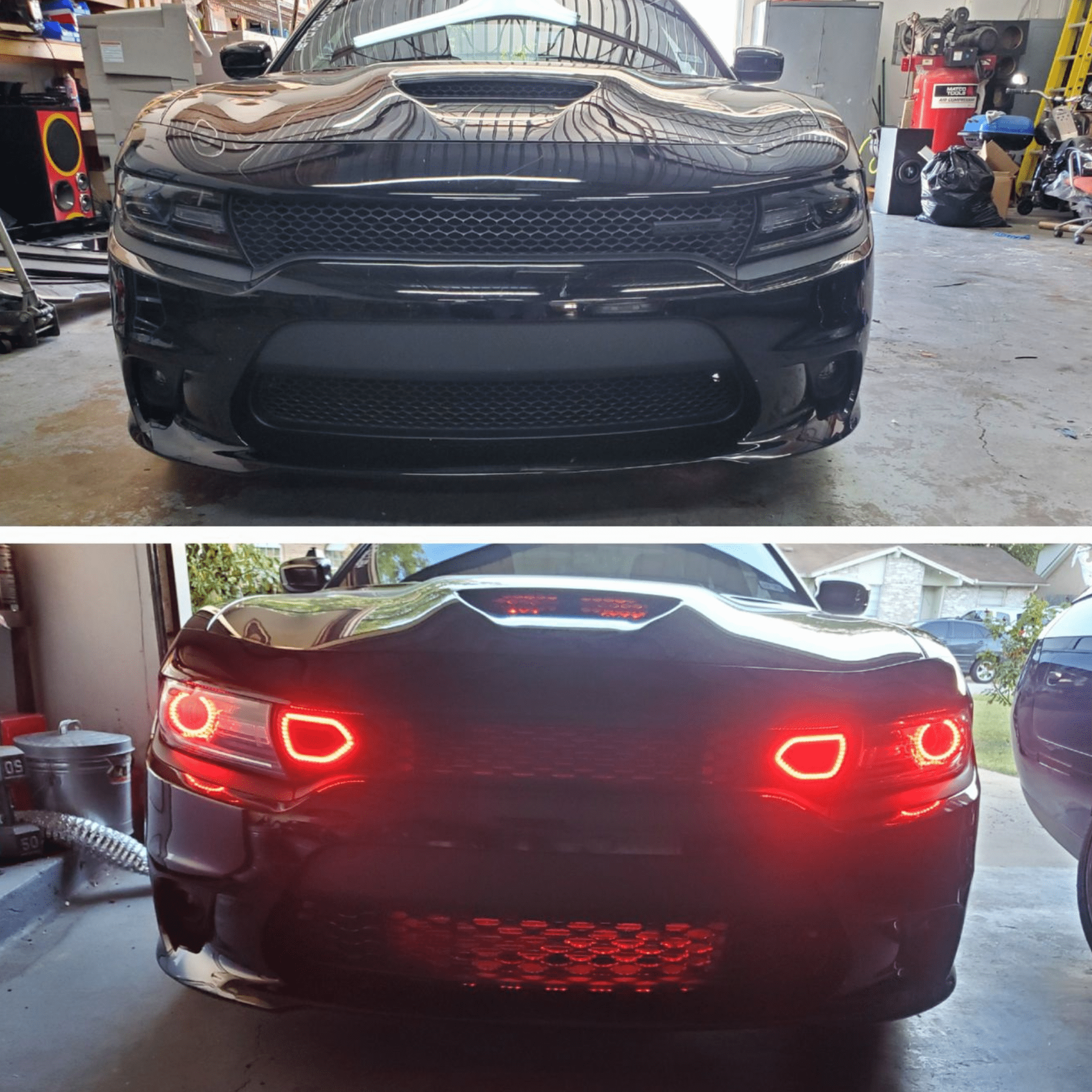 Dodge Charger Snorkel Air Intake Multicolor Halo Kit (2019-2023) – Custom Multicolor LED Lighting by RGB Halo Kits