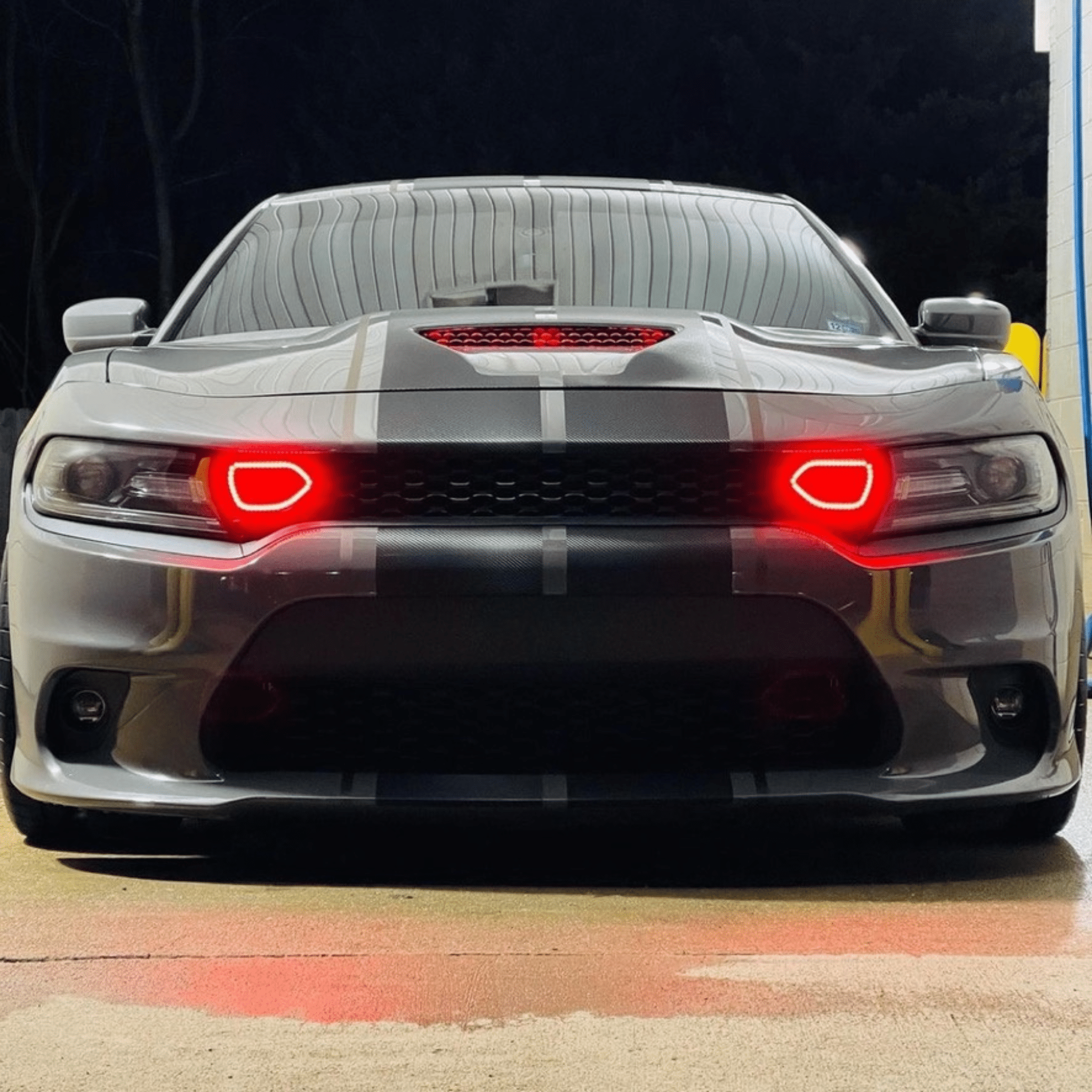 Dodge Charger Snorkel Air Intake Multicolor Halo Kit (2019-2023) – Custom Multicolor LED Lighting by RGB Halo Kits