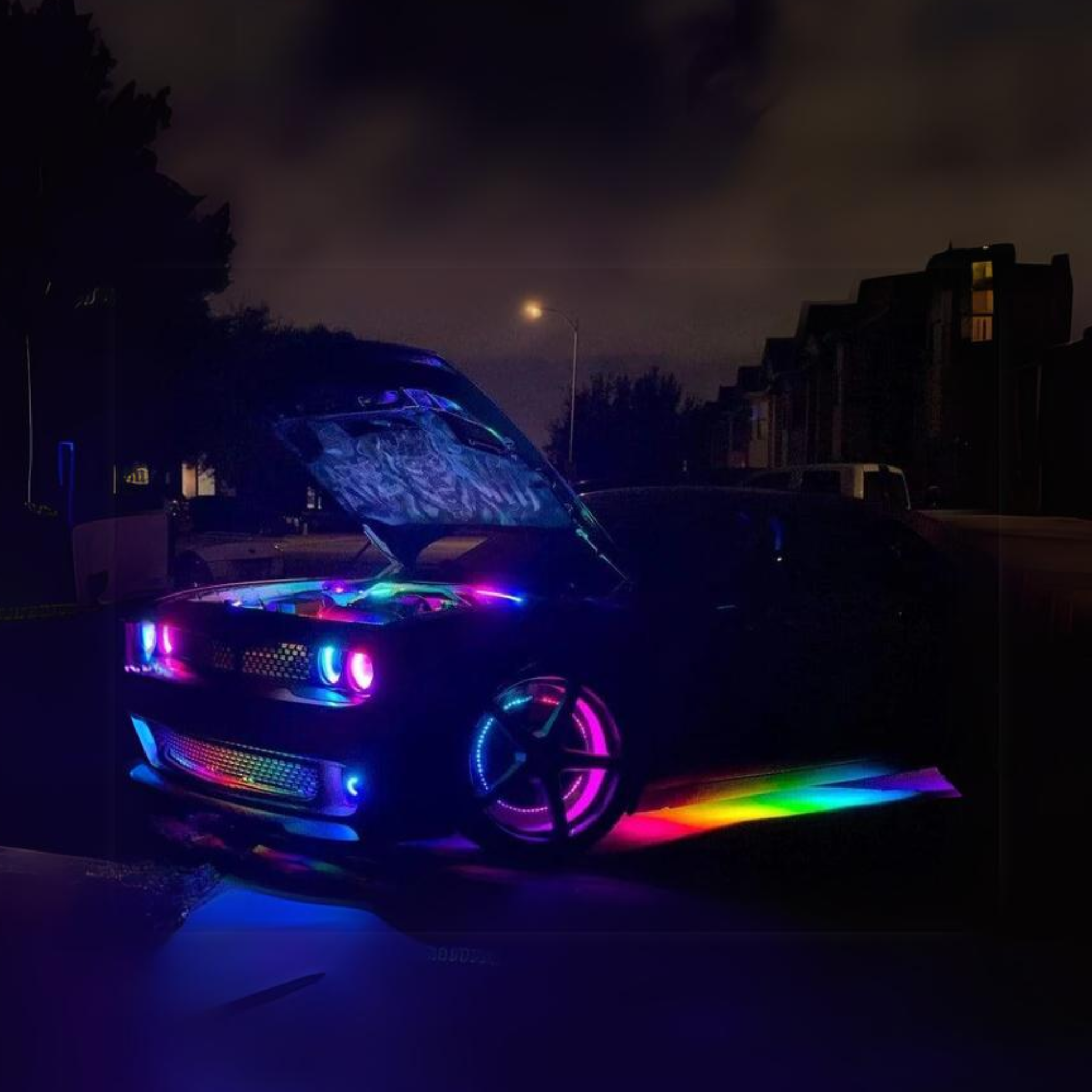 Dodge Challenger Multicolor Halo Kit (2015-2024) – Custom Multicolor LED Lighting by RGB Halo Kits