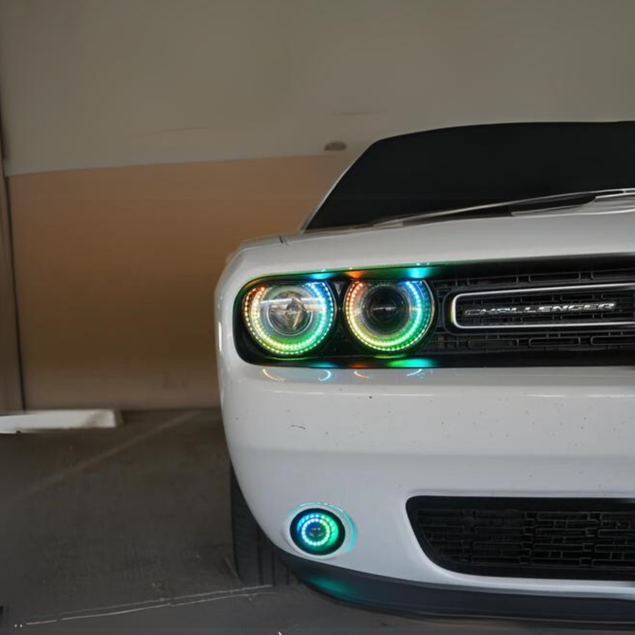Dodge Challenger Multicolor Halo Kit (2015-2024) – Custom Multicolor LED Lighting by RGB Halo Kits