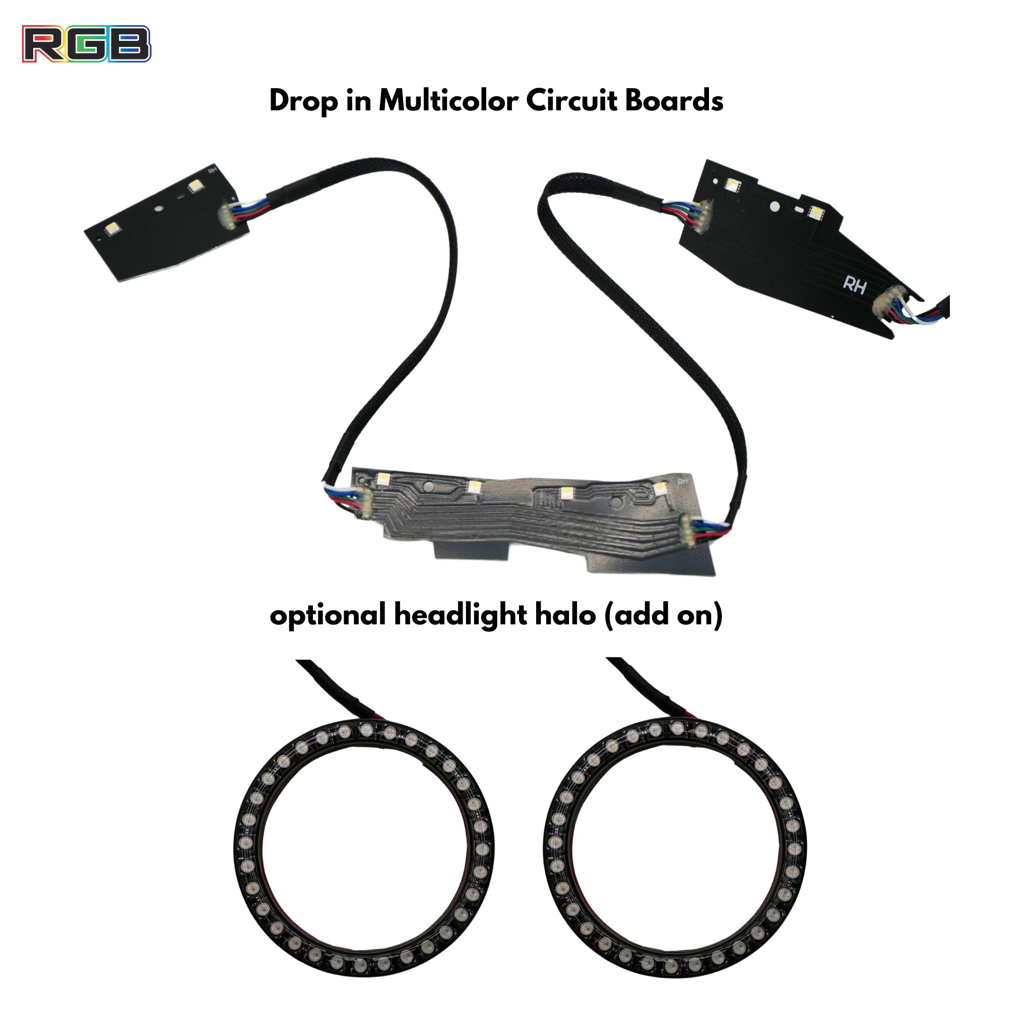 Chevrolet Camaro Multicolor DRL Boards (2016-2018) – Custom Multicolor LED Lighting by RGB Halo Kits