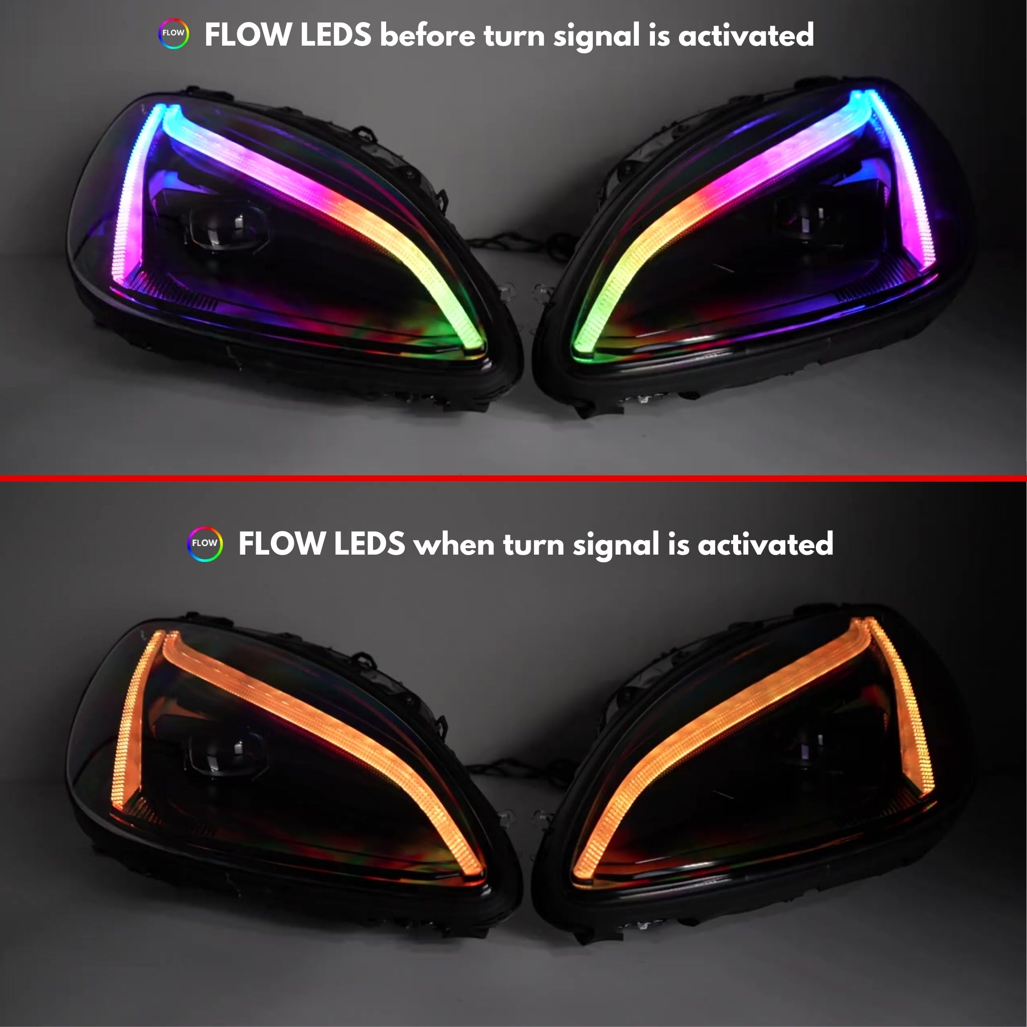 Flow Hybrid Controller + Turn Signal feature – Custom Multicolor LED Lighting by RGB Halo Kits