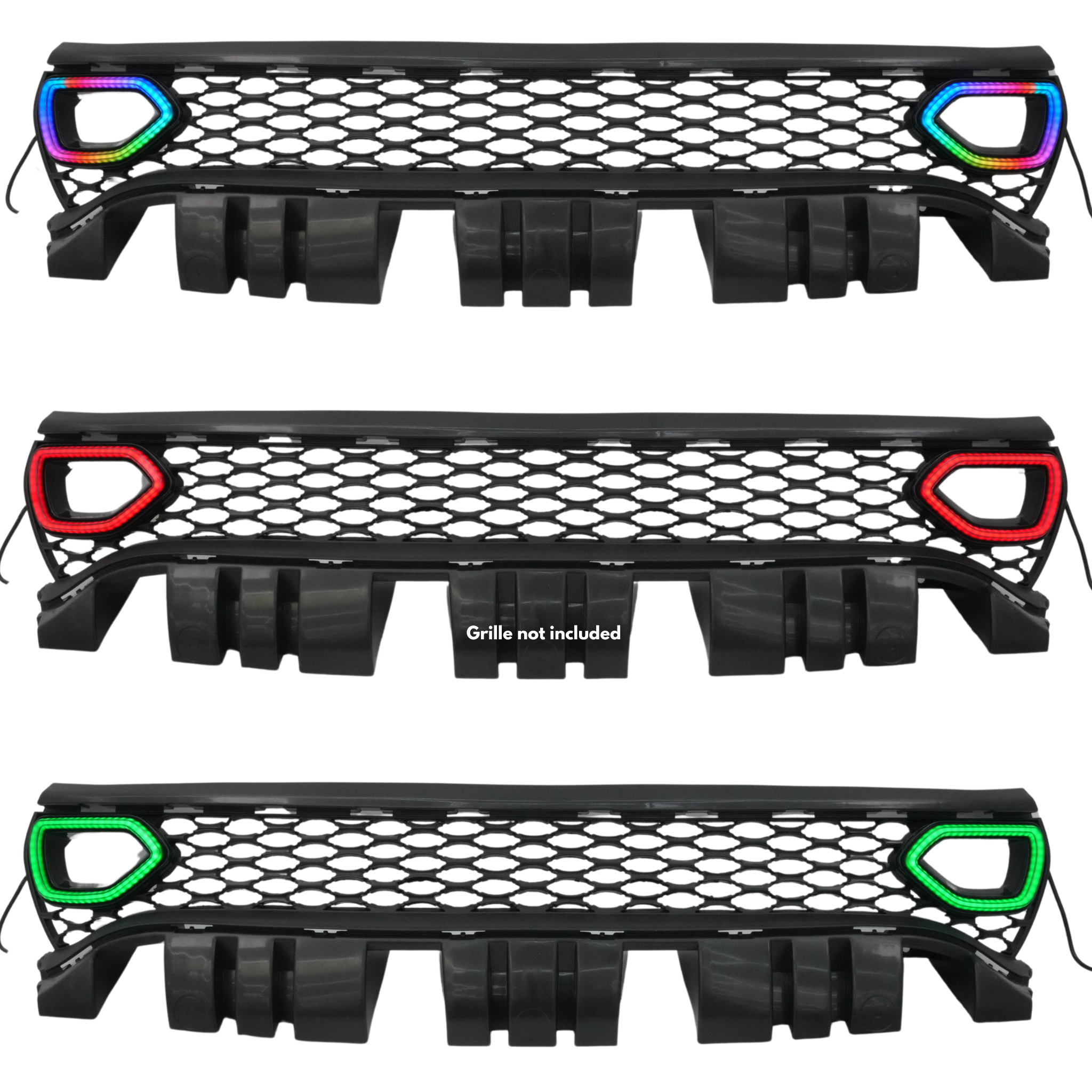 Dodge Charger Diffused Snorkel LED Accents (Multicolor Flow) 2015-2023 – Custom Multicolor LED Lighting by RGB Halo Kits