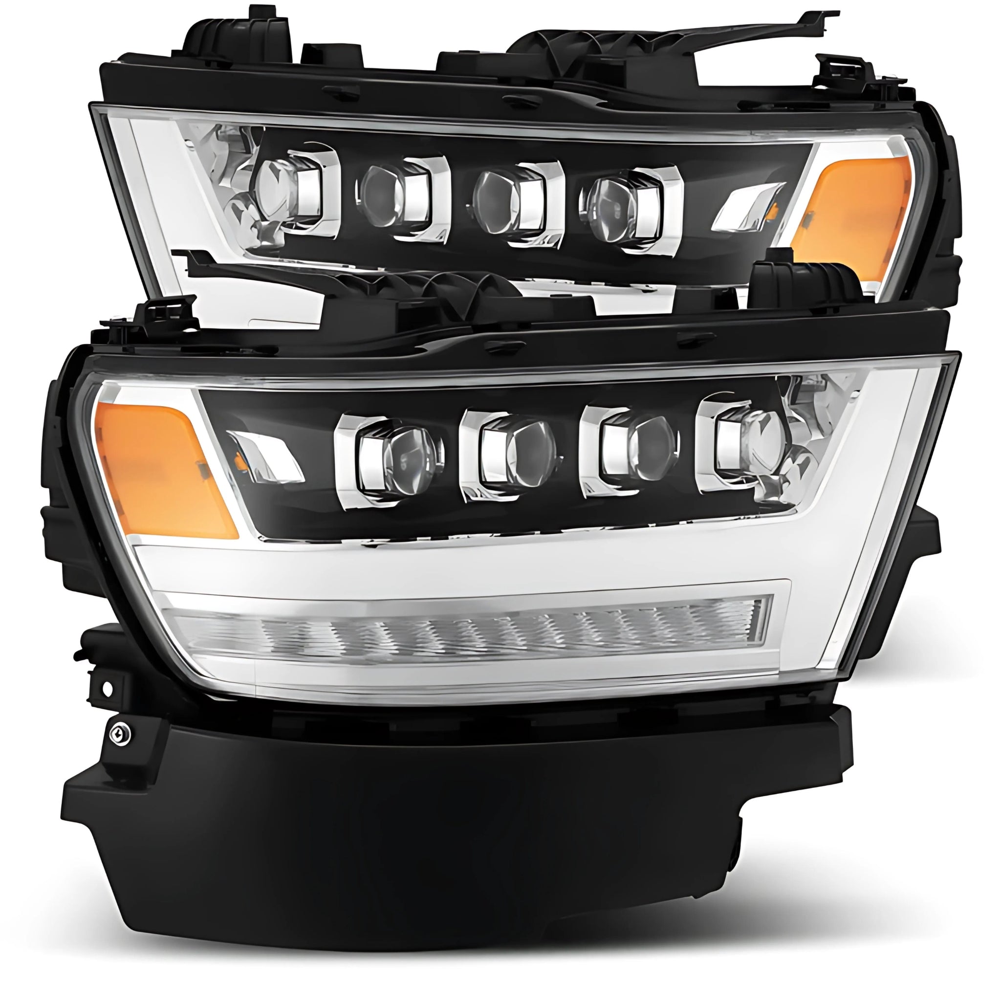 Ram 1500 (2019-2024) Headlights | Alpharex – Custom Multicolor LED Lighting by RGB Halo Kits