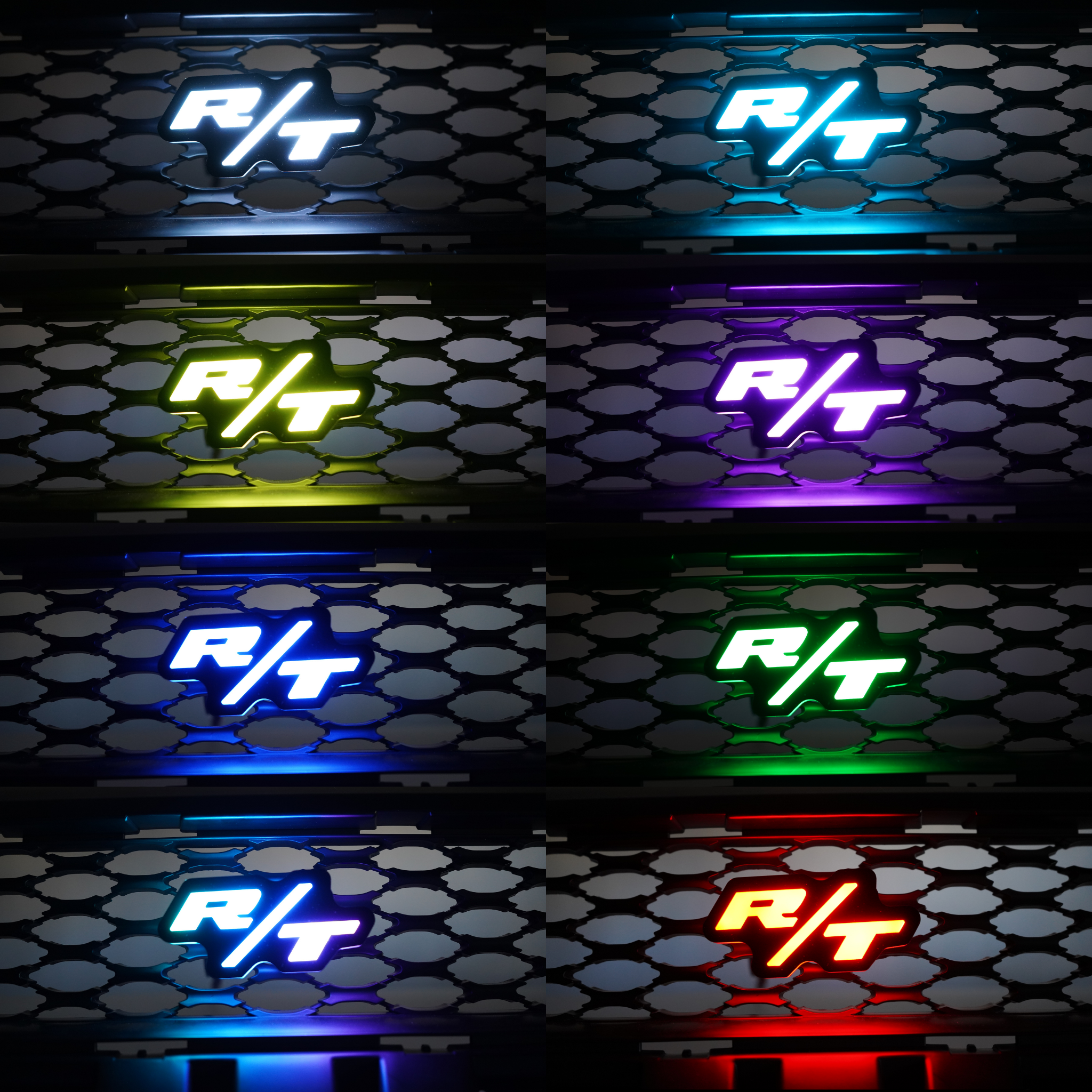 RT LED Badge: (Multicolor Flow) – Custom Multicolor LED Lighting by RGB Halo Kits