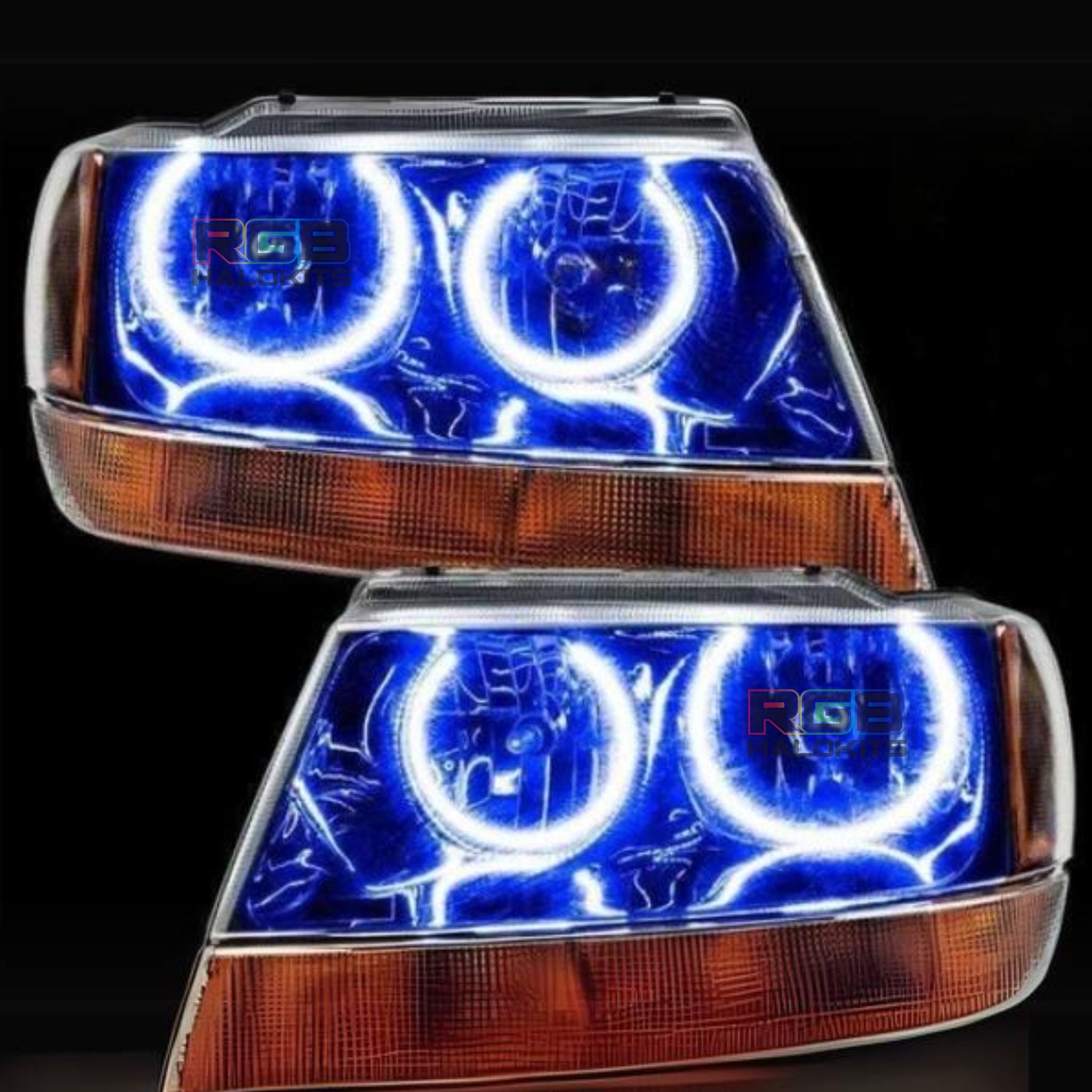 Jeep Grand Cherokee Multicolor Halo Kit (1999-2004) – Custom Multicolor LED Lighting by RGB Halo Kits