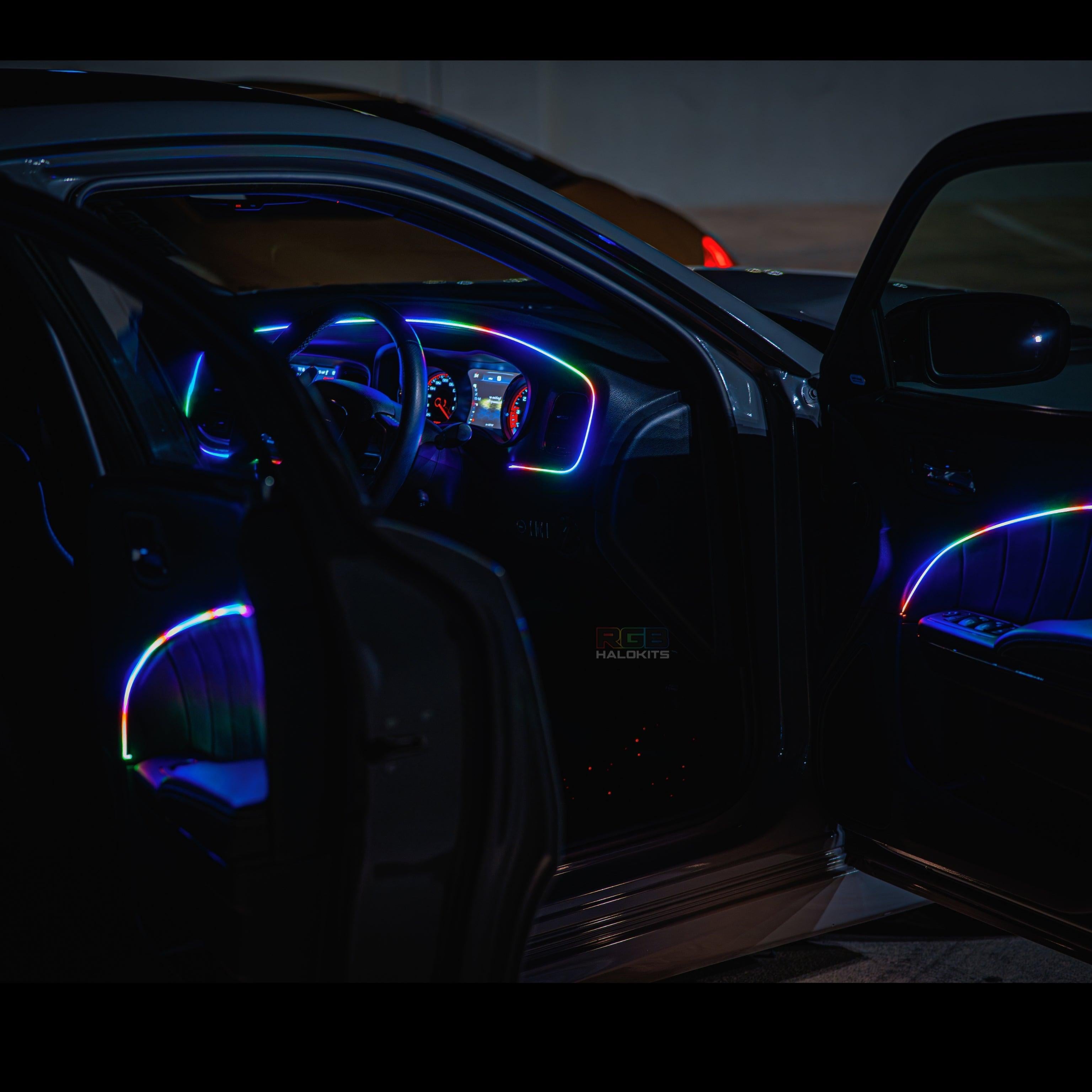 Flow Series Interior Trim Light Kit | 2–8pc Custom Setup – Custom Multicolor LED Lighting by RGB Halo Kits
