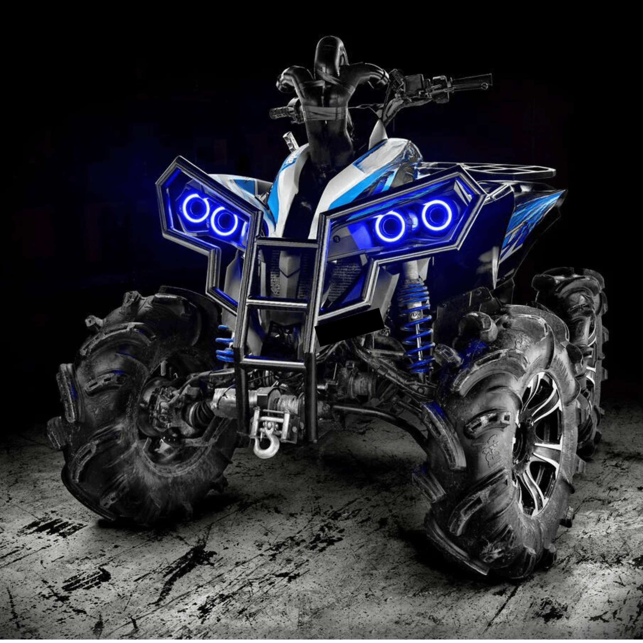 Can-Am Renegade Headlight Multicolor Halo Kit (2007-2019) – Custom Multicolor LED Lighting by RGB Halo Kits