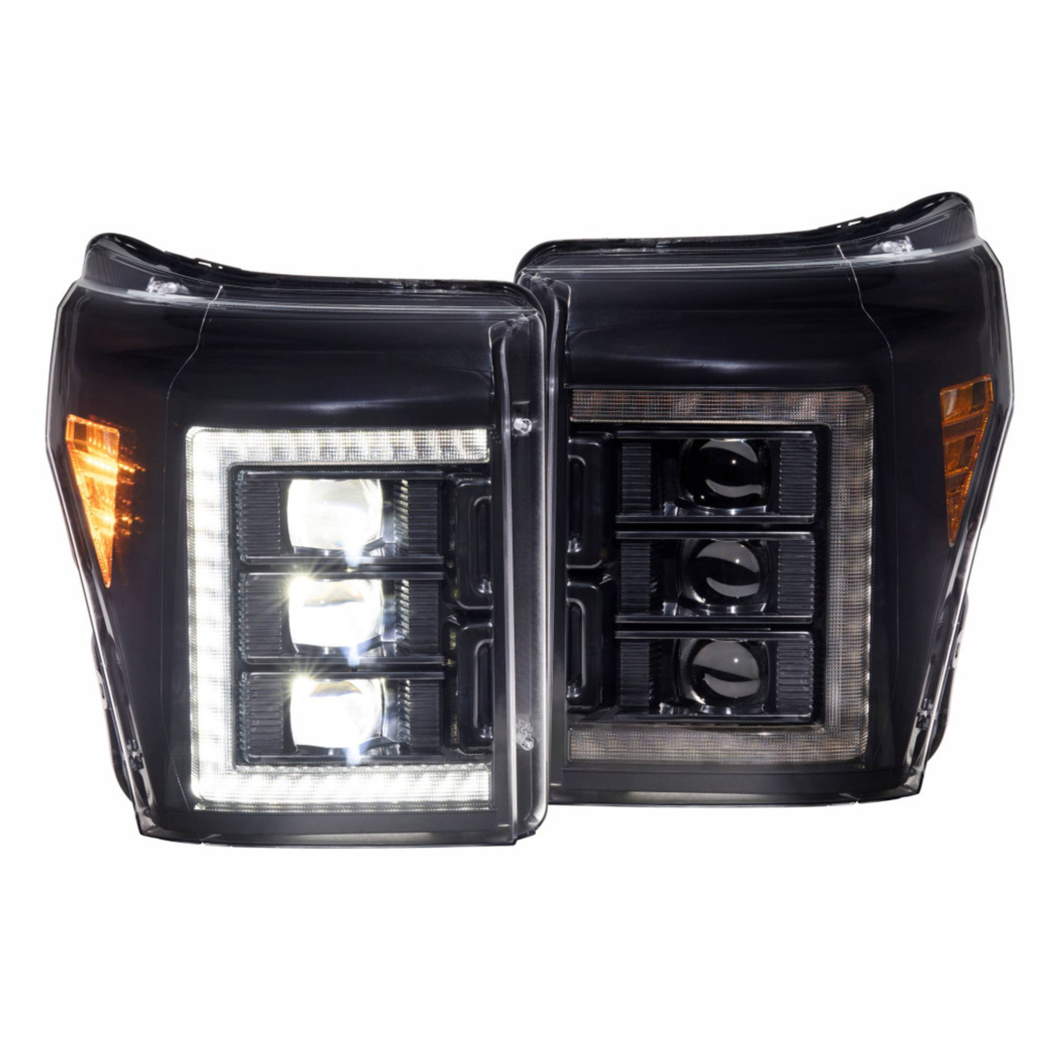 Ford Super Duty: Multicolor Flow Series Headlights (2011-2016) | XB Morimoto – Custom Multicolor LED Lighting by RGB Halo Kits