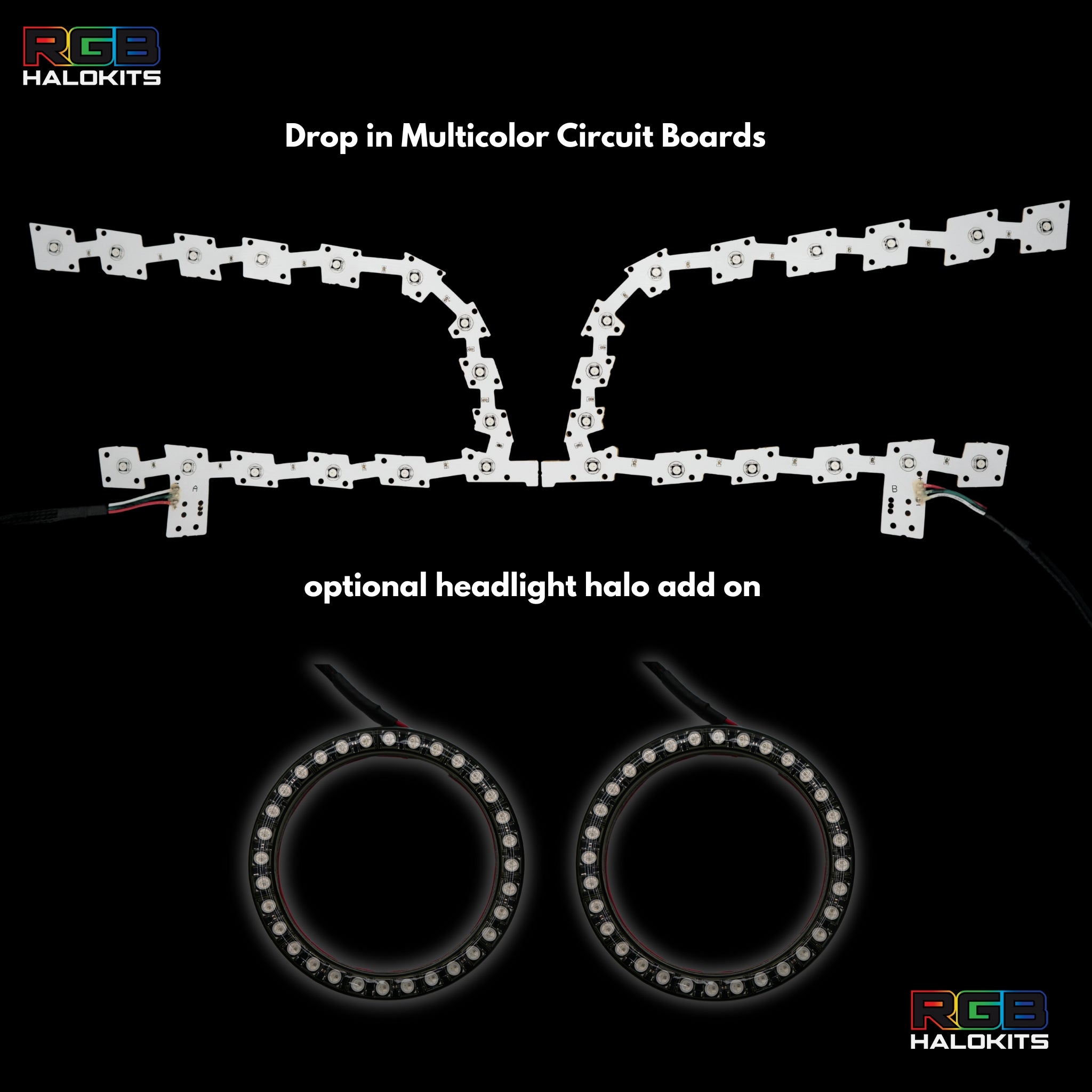 Chrysler 300 Multicolor DRL Boards (2011-2023) – Custom Multicolor LED Lighting by RGB Halo Kits