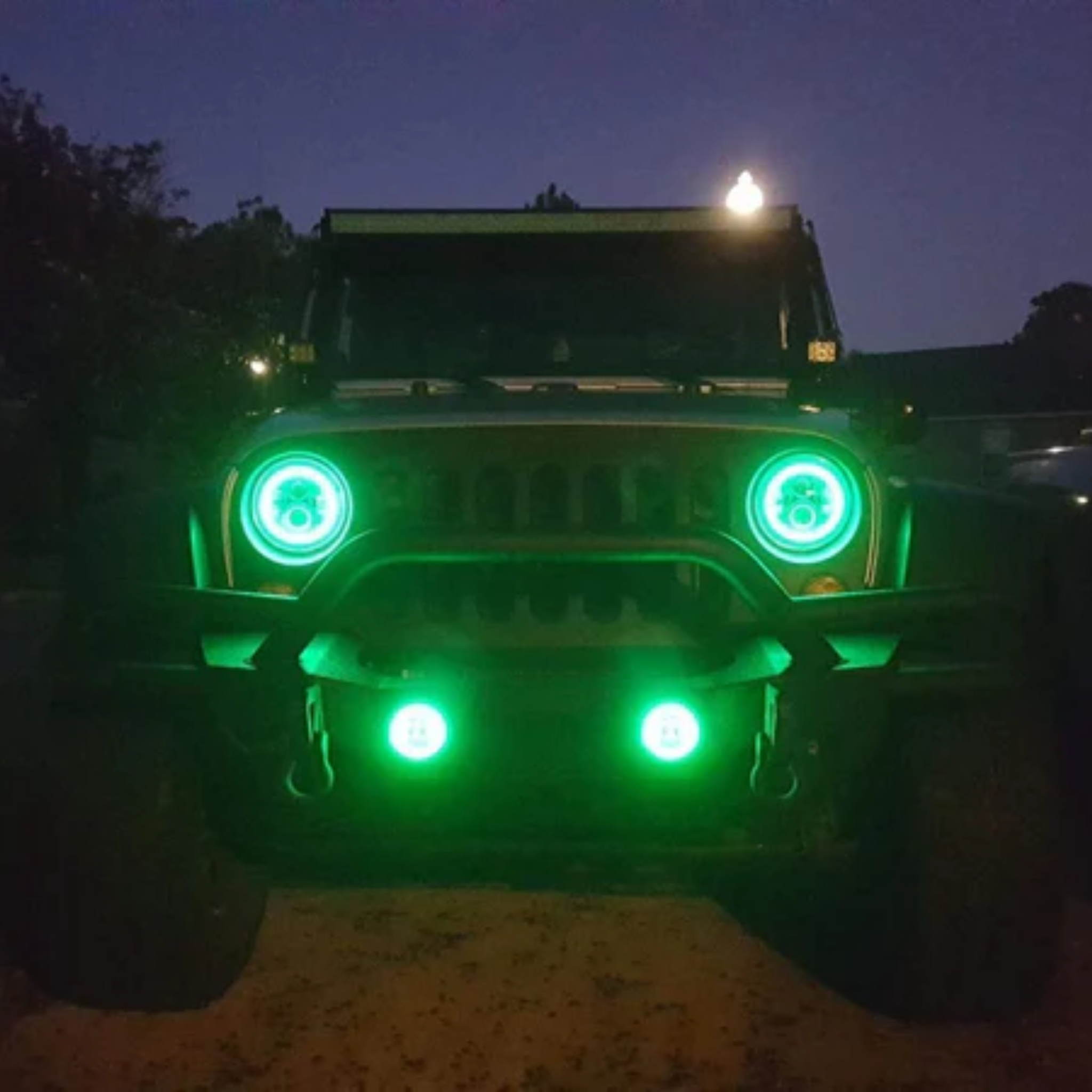 Jeep Wrangler JK Multicolor Halo Kit (2007-2016) – Custom Multicolor LED Lighting by RGB Halo Kits