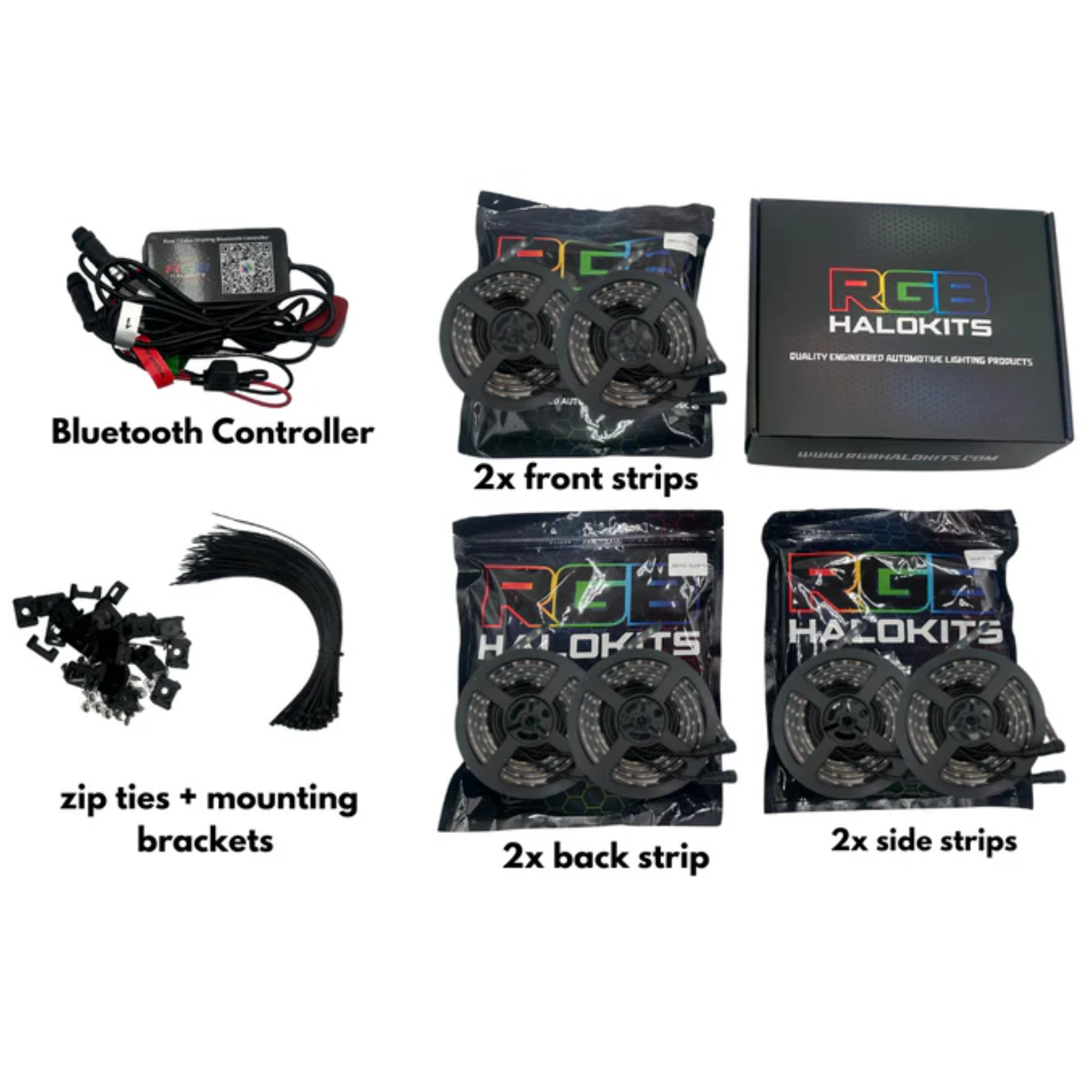 LED Underglow Lighting Kit 3.0 | Custom 6pc | Flexible – Custom Multicolor LED Lighting by RGB Halo Kits