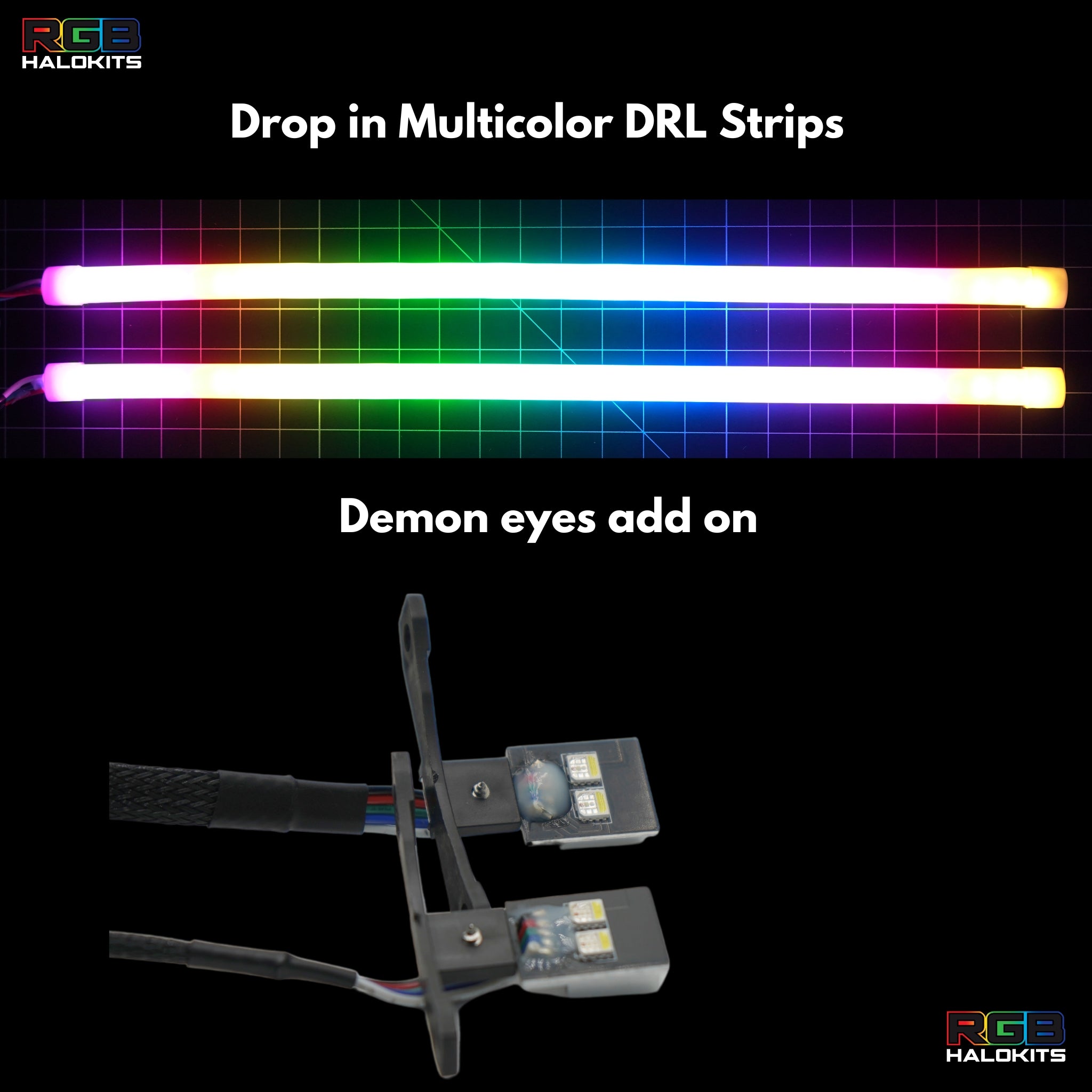 Dodge Durango Multicolor Flow DRL Kit (2021-2024) – Custom Multicolor LED Lighting by RGB Halo Kits