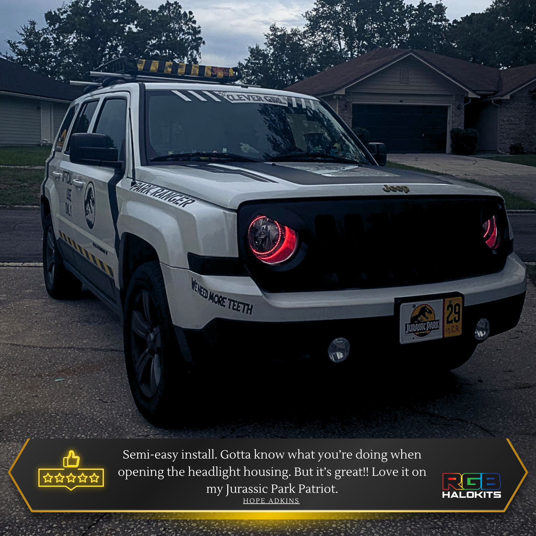Jeep Patriot Multicolor Halo Kit (2007-2017) – Custom Multicolor LED Lighting by RGB Halo Kits
