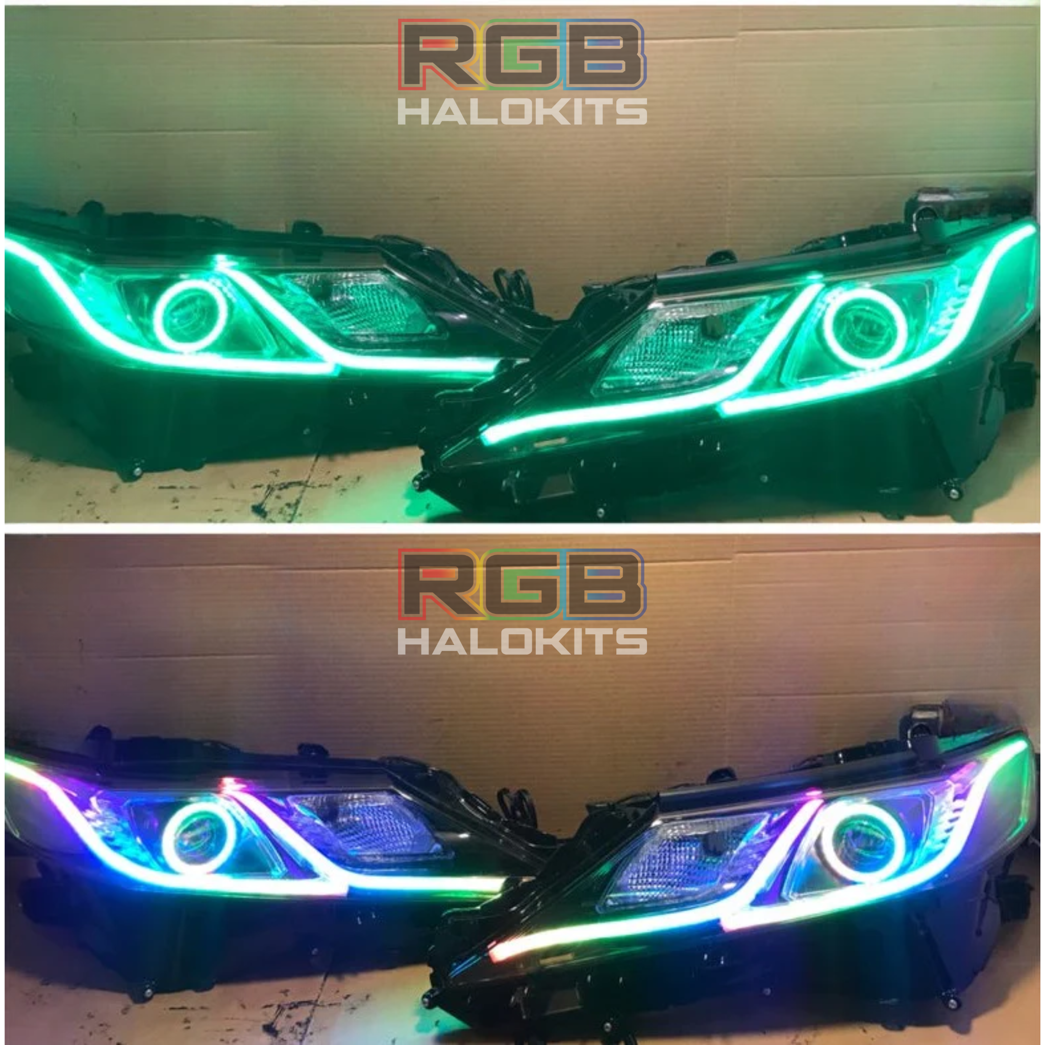 Toyota Camry Multicolor Halo Kit (2018-2023) – Custom Multicolor LED Lighting by RGB Halo Kits