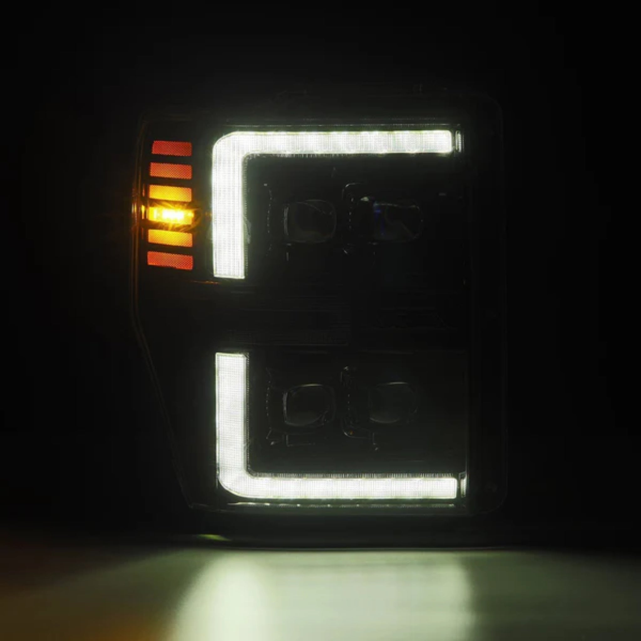 Ford Super Duty/Excursion (2008-2010) Headlights | Alpharex – Custom Multicolor LED Lighting by RGB Halo Kits