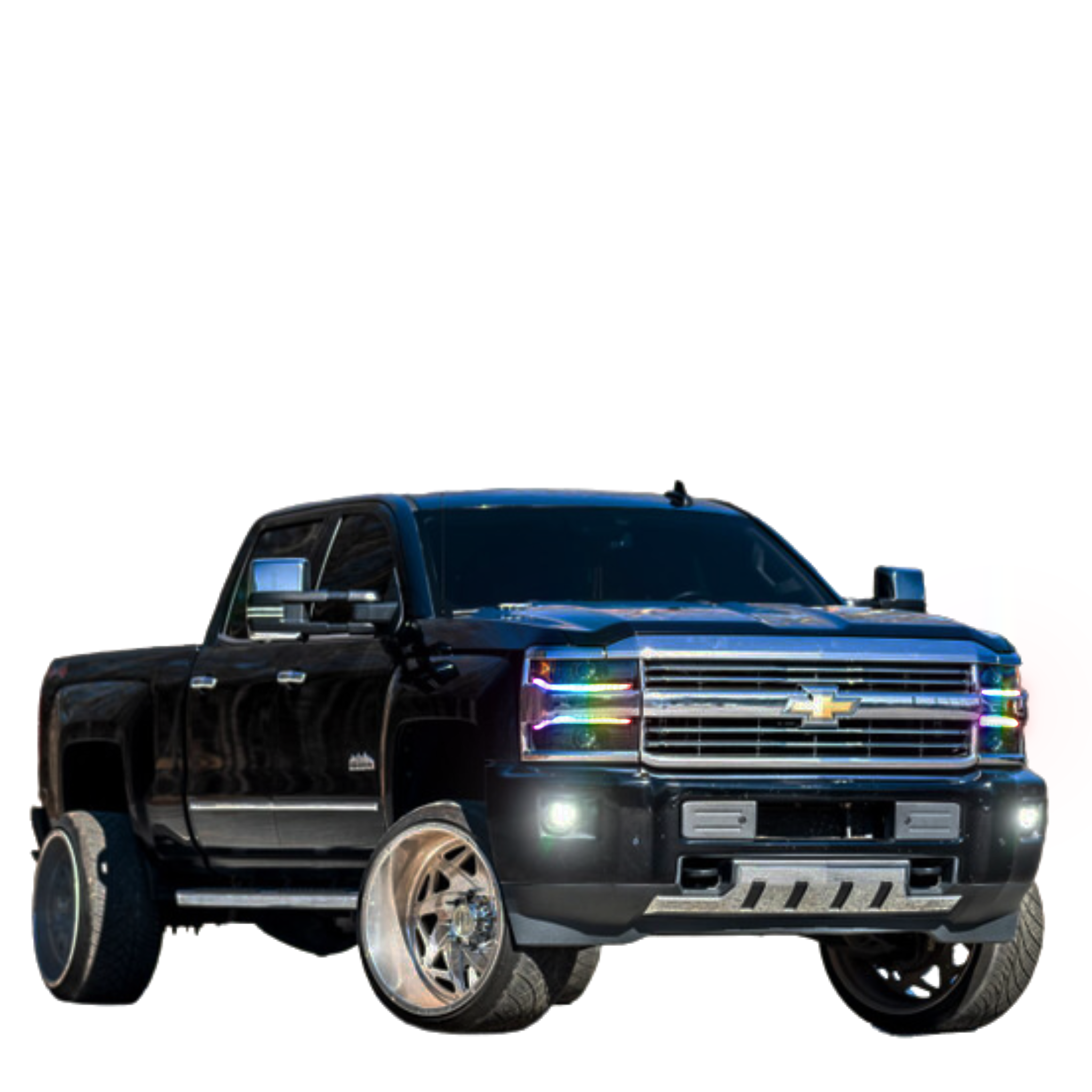 Chevrolet Silverado HD: Multicolor Flow Series Headlights (2015-2019) | XB Morimoto – Custom Multicolor LED Lighting by RGB Halo Kits