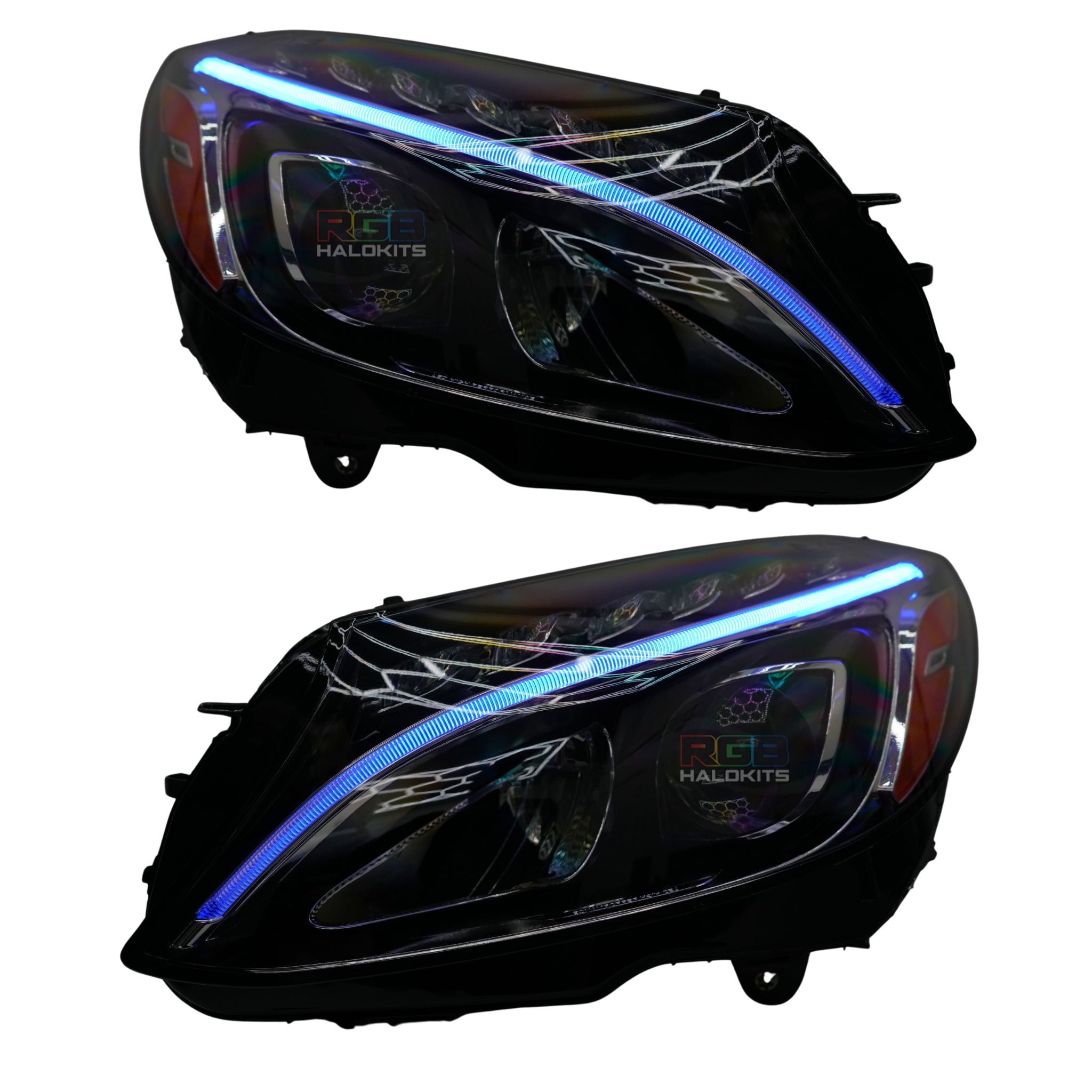 Mercedes Benz C-Class RGBW Multicolor DRL Boards (2015-2023) – Custom Multicolor LED Lighting by RGB Halo Kits