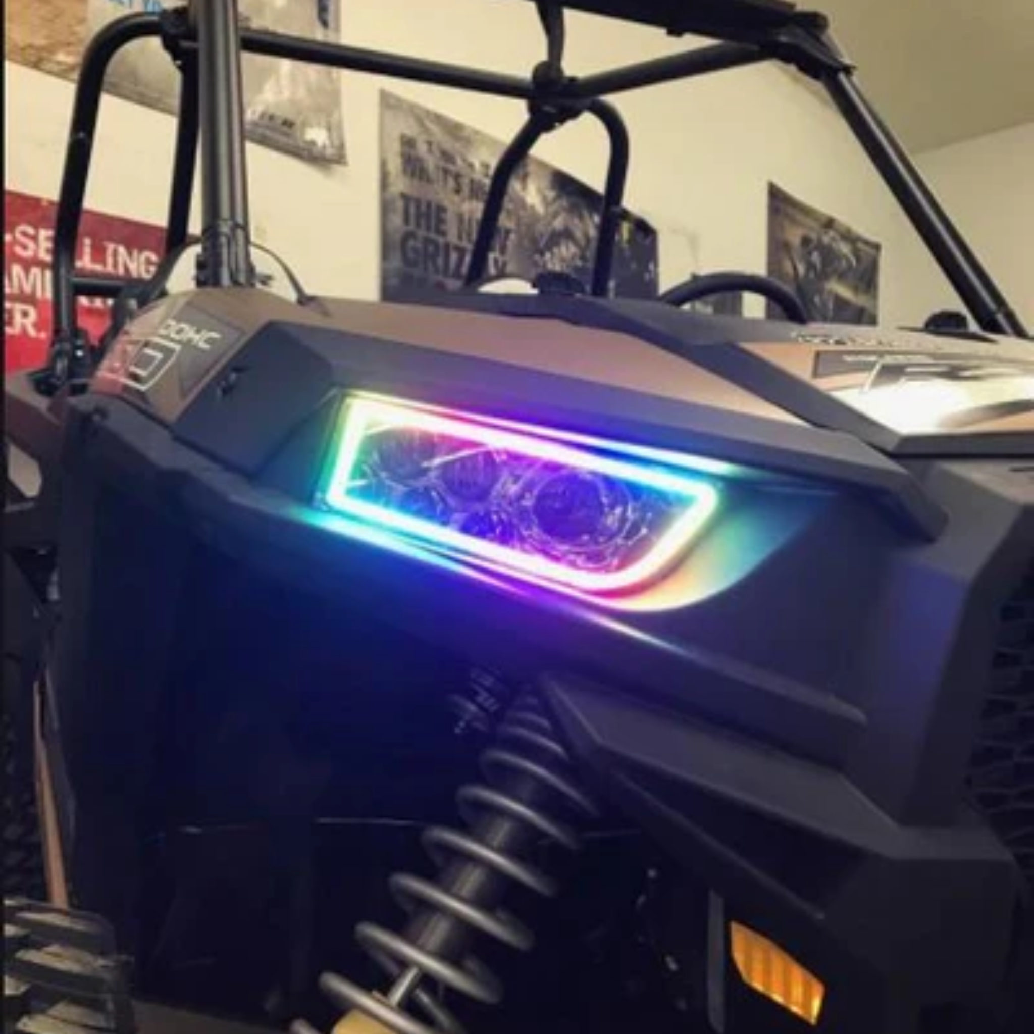 Polaris RZR 900/1000 Multicolor Flow Series Halo Kit (2014-2021) – Custom Multicolor LED Lighting by RGB Halo Kits