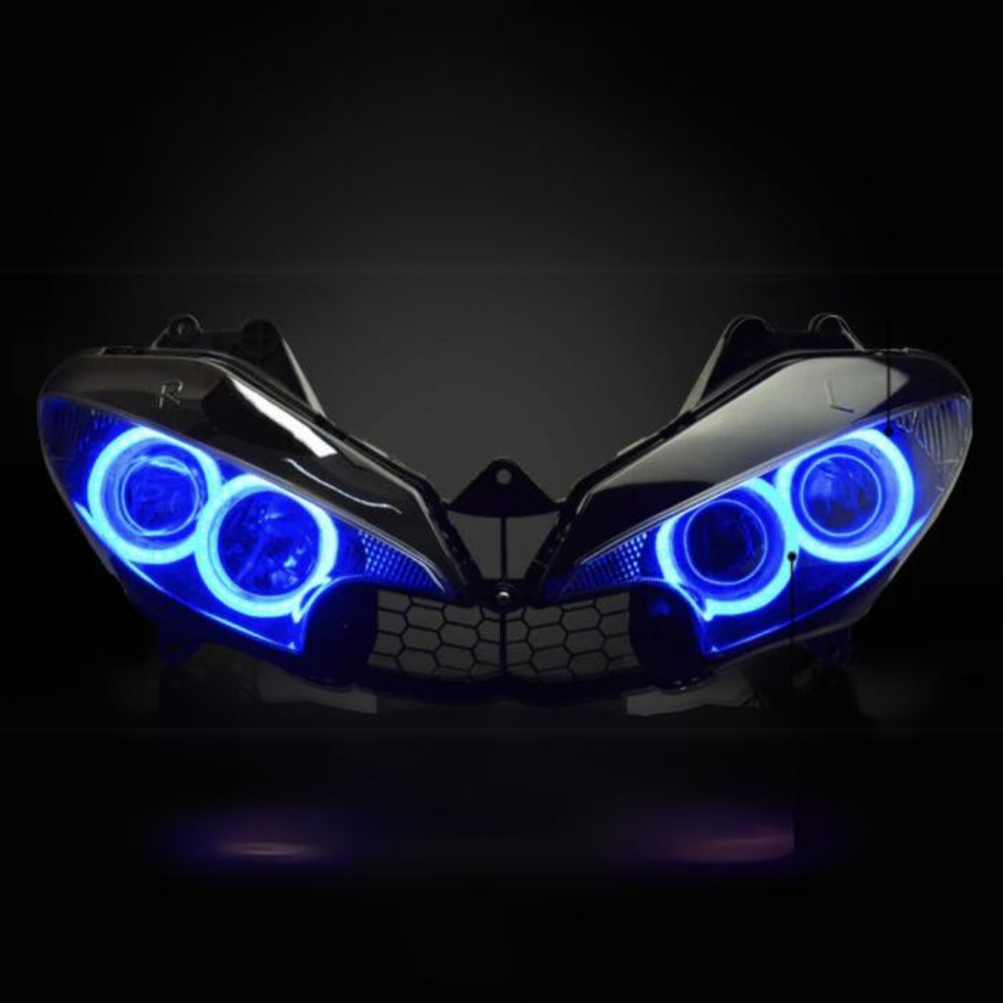 Yamaha R6 Motorcycle Multicolor Halo Kit (2003-2005) – Custom Multicolor LED Lighting by RGB Halo Kits