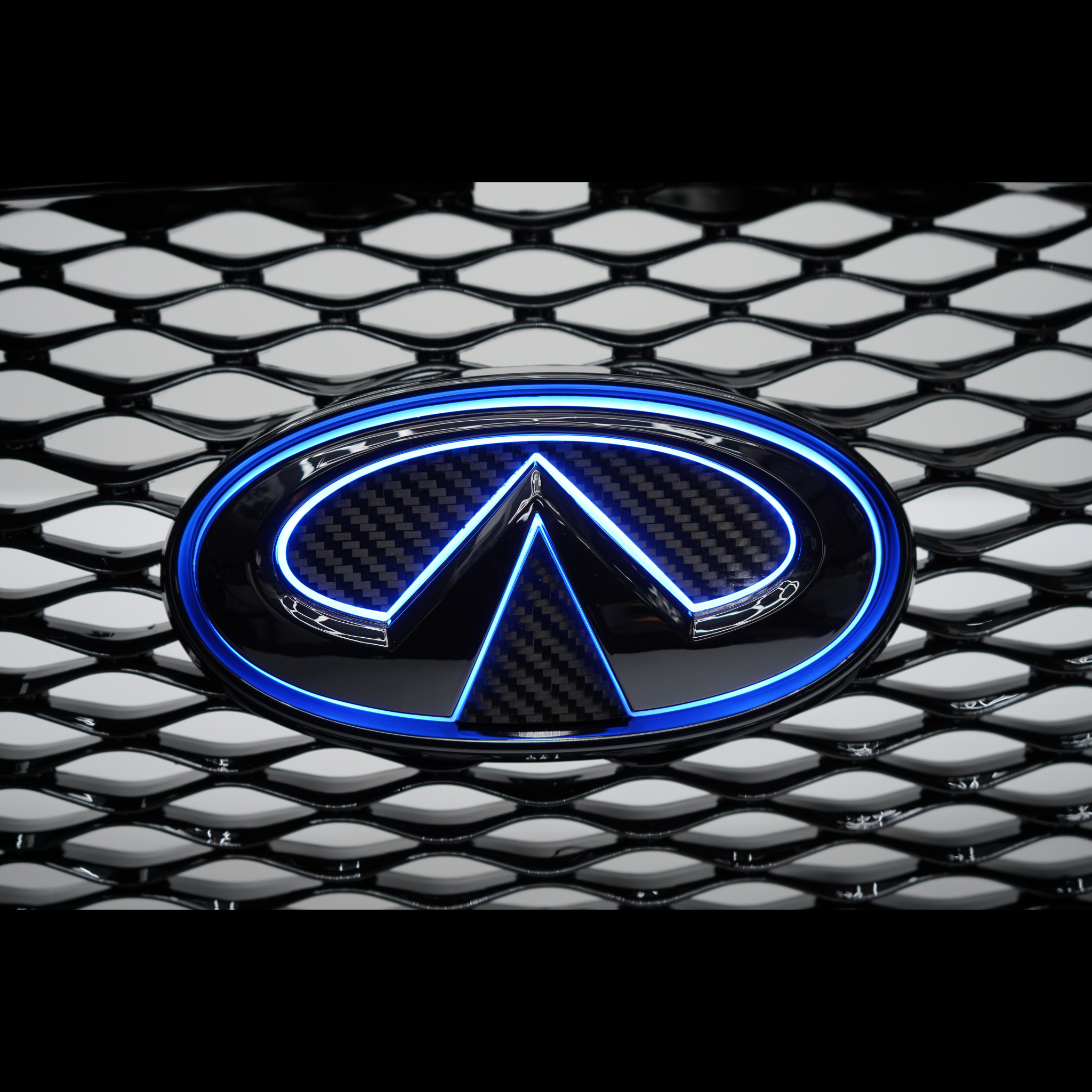 Infiniti Q50 RGB LED emblem (2014-2021) – Custom Multicolor LED Lighting by RGB Halo Kits