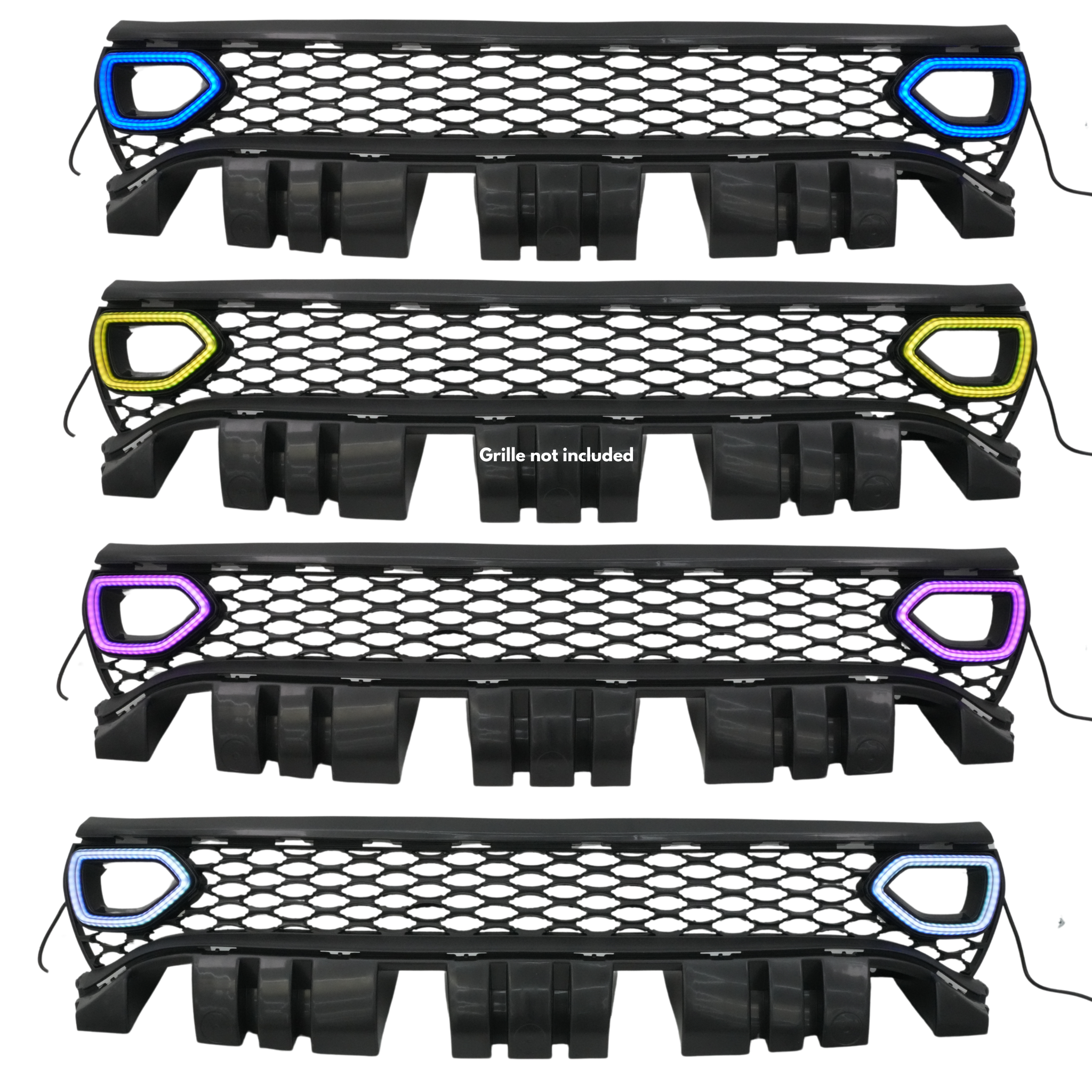 Dodge Charger Diffused Snorkel LED Accents (Multicolor Flow) 2015-2023 – Custom Multicolor LED Lighting by RGB Halo Kits