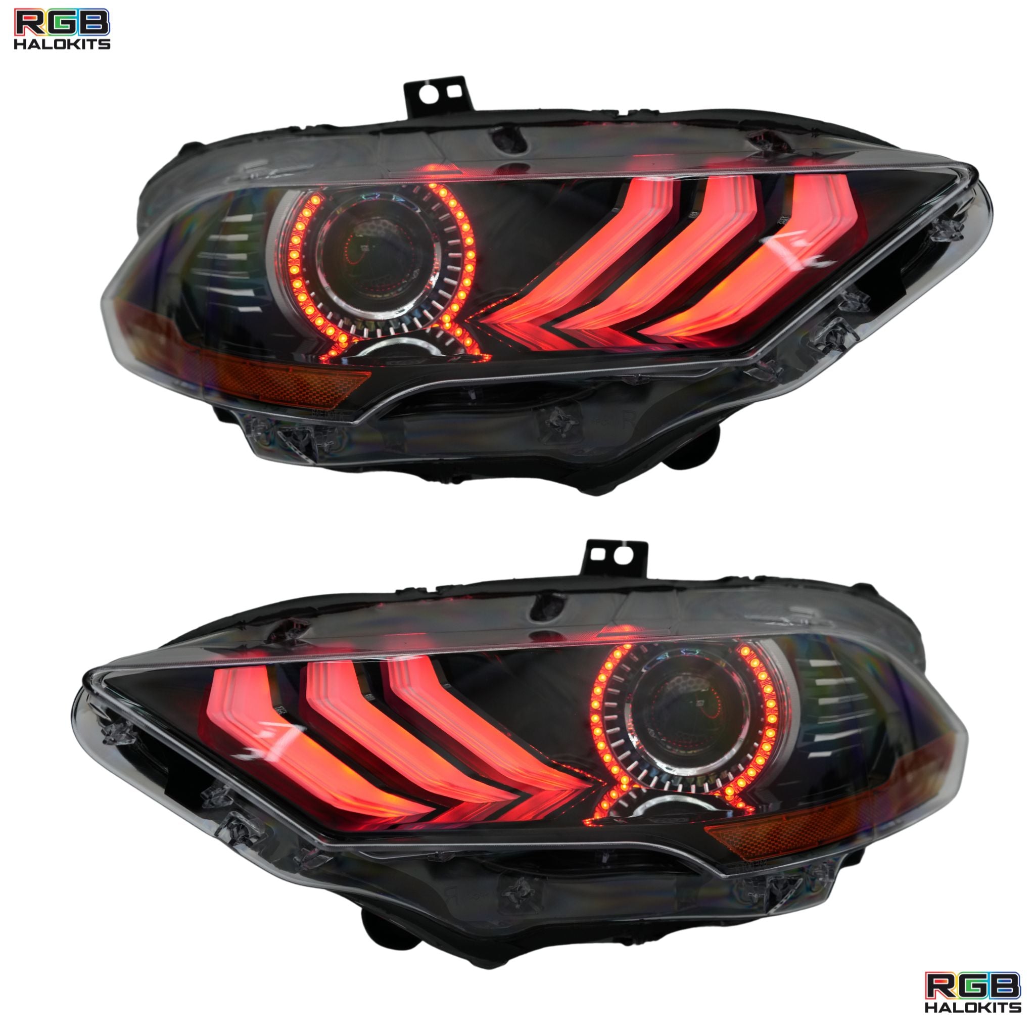 Ford Mustang Multicolor Flow Series DRL Boards (2018-2023) – Custom Multicolor LED Lighting by RGB Halo Kits