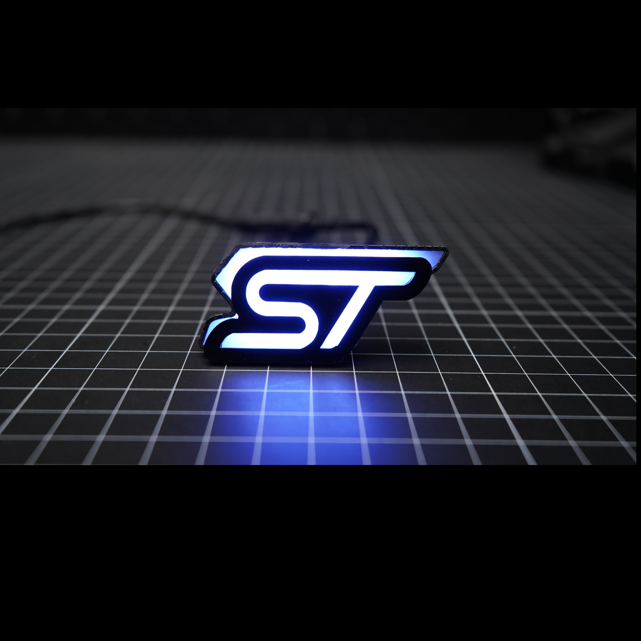 ST : Illuminated Multicolor Flow LED Badge | Lit Logos – Custom Multicolor LED Lighting by RGB Halo Kits