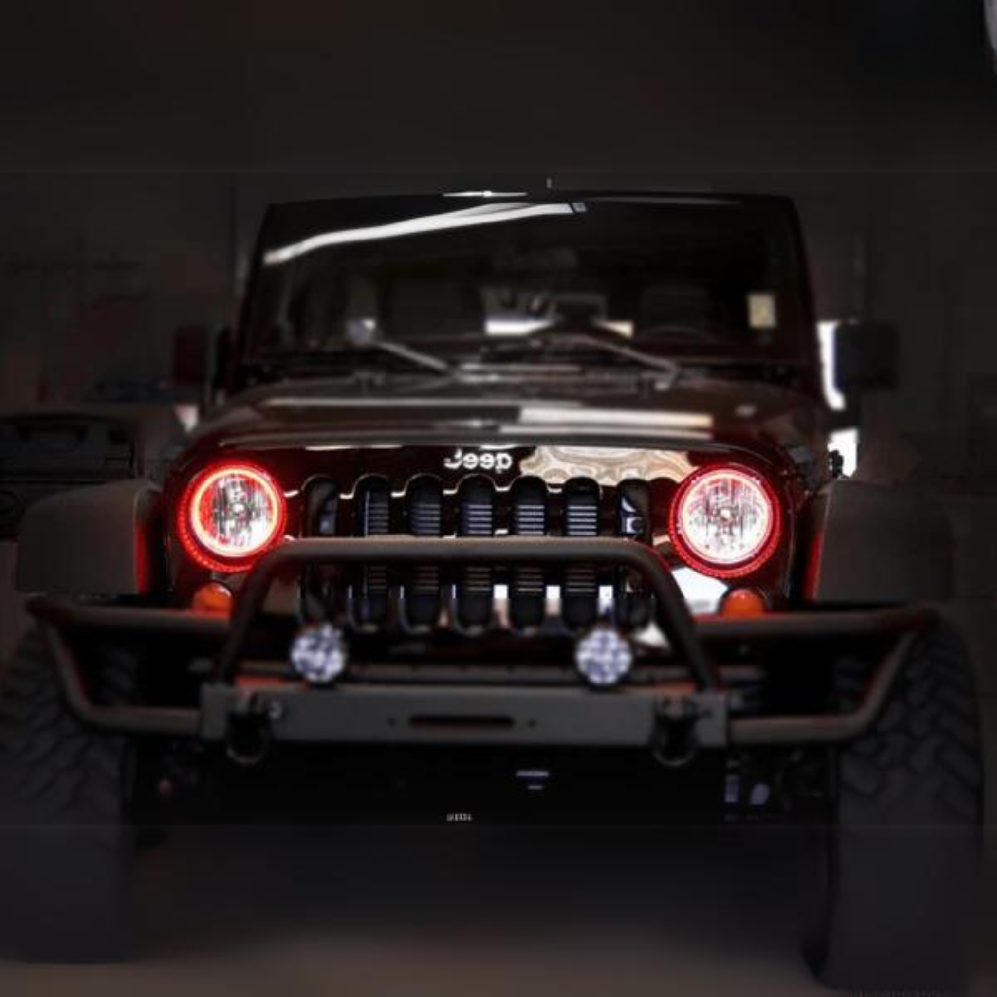 Jeep Wrangler JK Multicolor Halo Kit- Surface Mount Waterproof (2007-2017) – Custom Multicolor LED Lighting by RGB Halo Kits