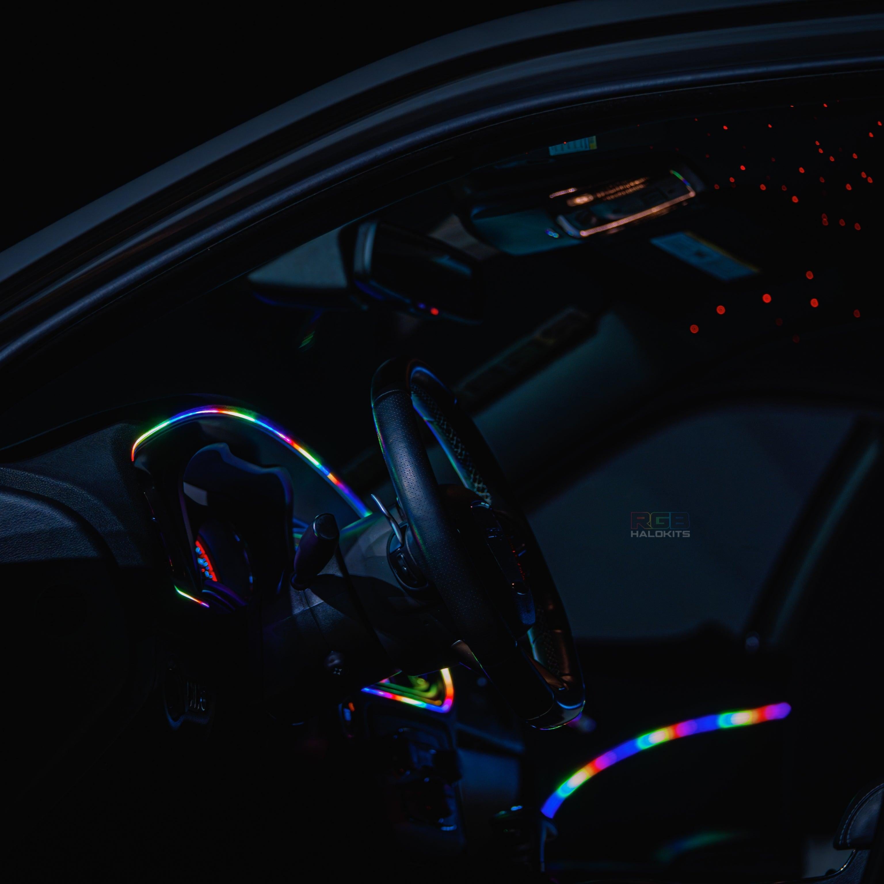 Flow Series Interior Trim Light Kit | 2–8pc Custom Setup – Custom Multicolor LED Lighting by RGB Halo Kits