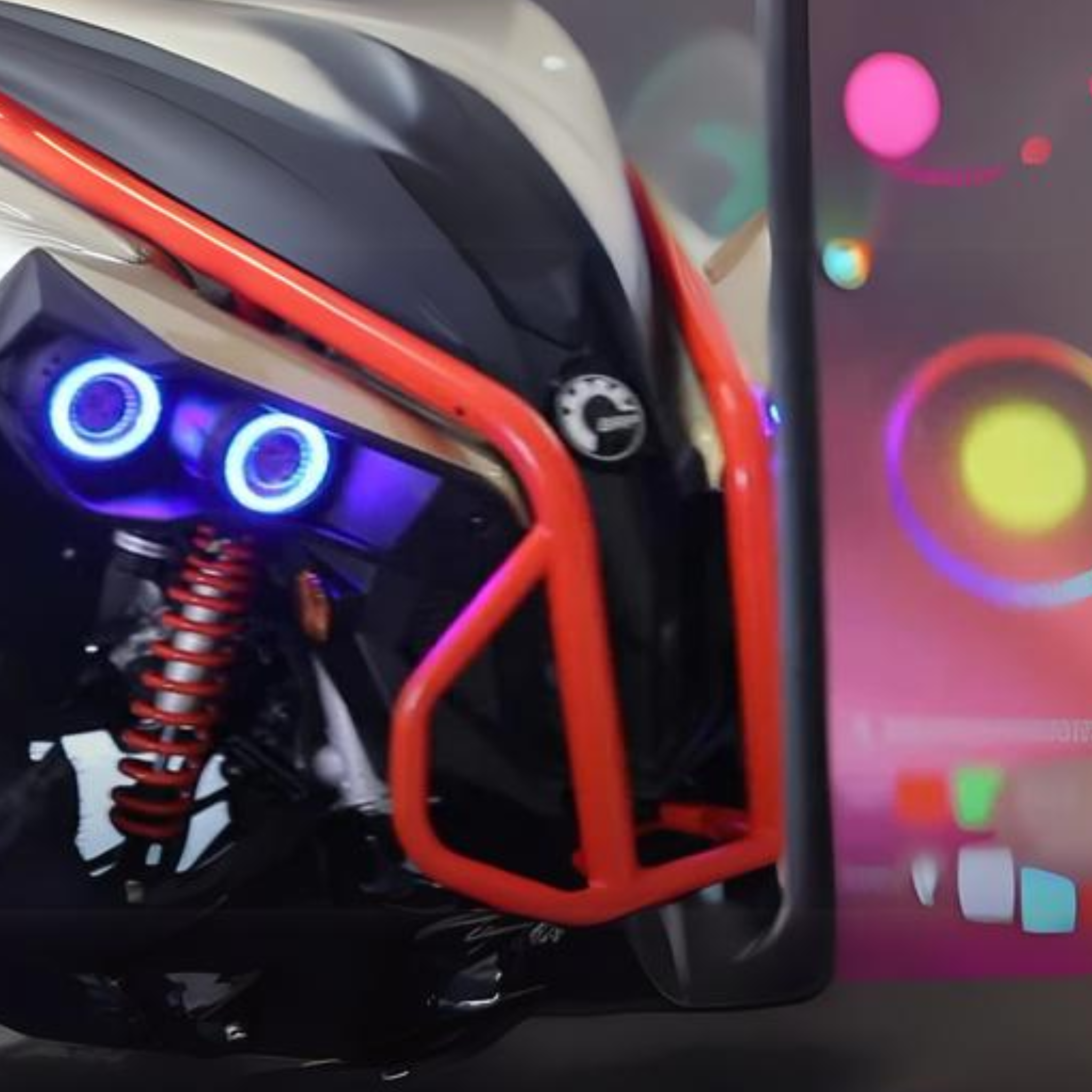 Can-Am Renegade Headlight Multicolor Halo Kit (2007-2019) – Custom Multicolor LED Lighting by RGB Halo Kits