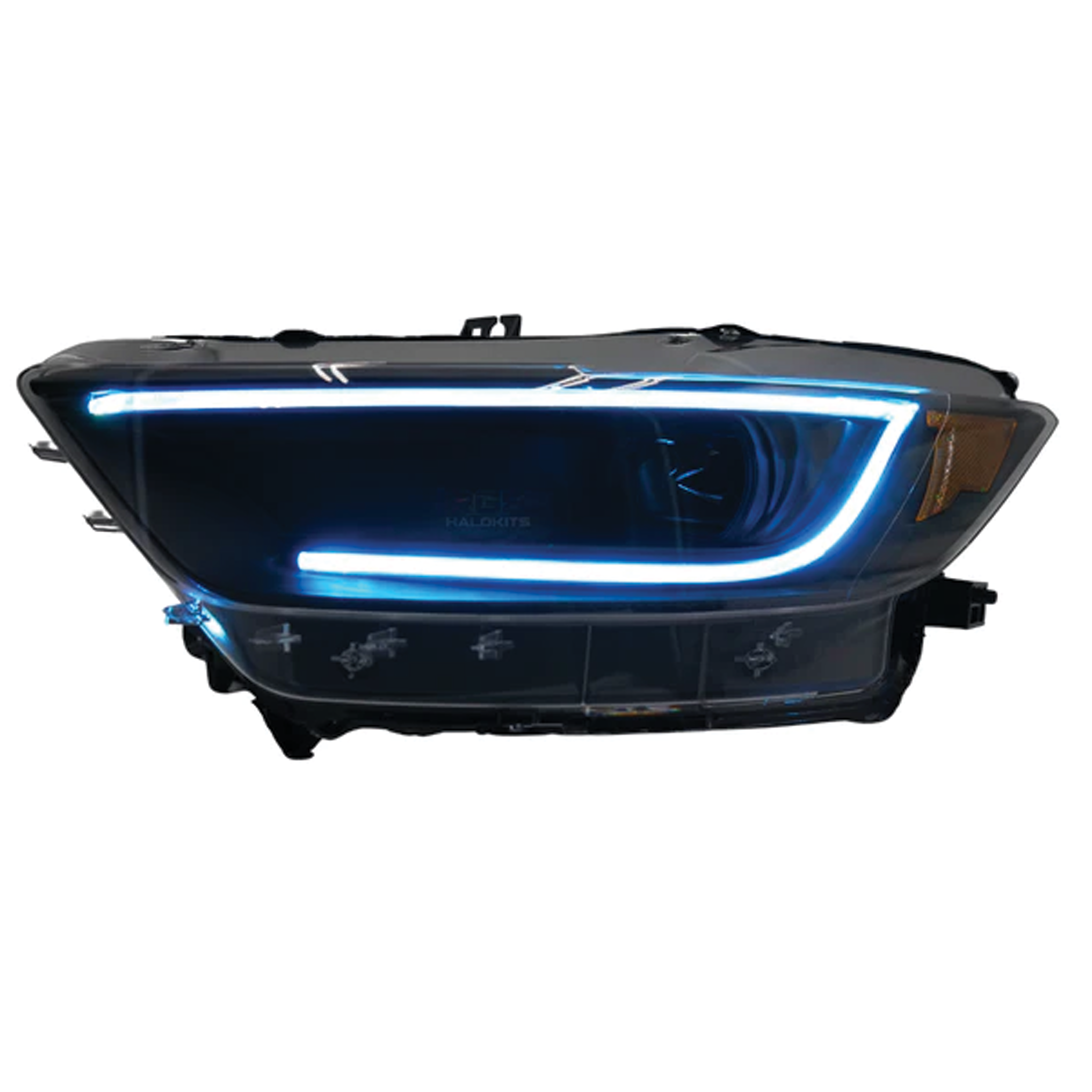 Ford Mustang: Multicolor Headlights (2015-2017) | XB Morimoto – Custom Multicolor LED Lighting by RGB Halo Kits