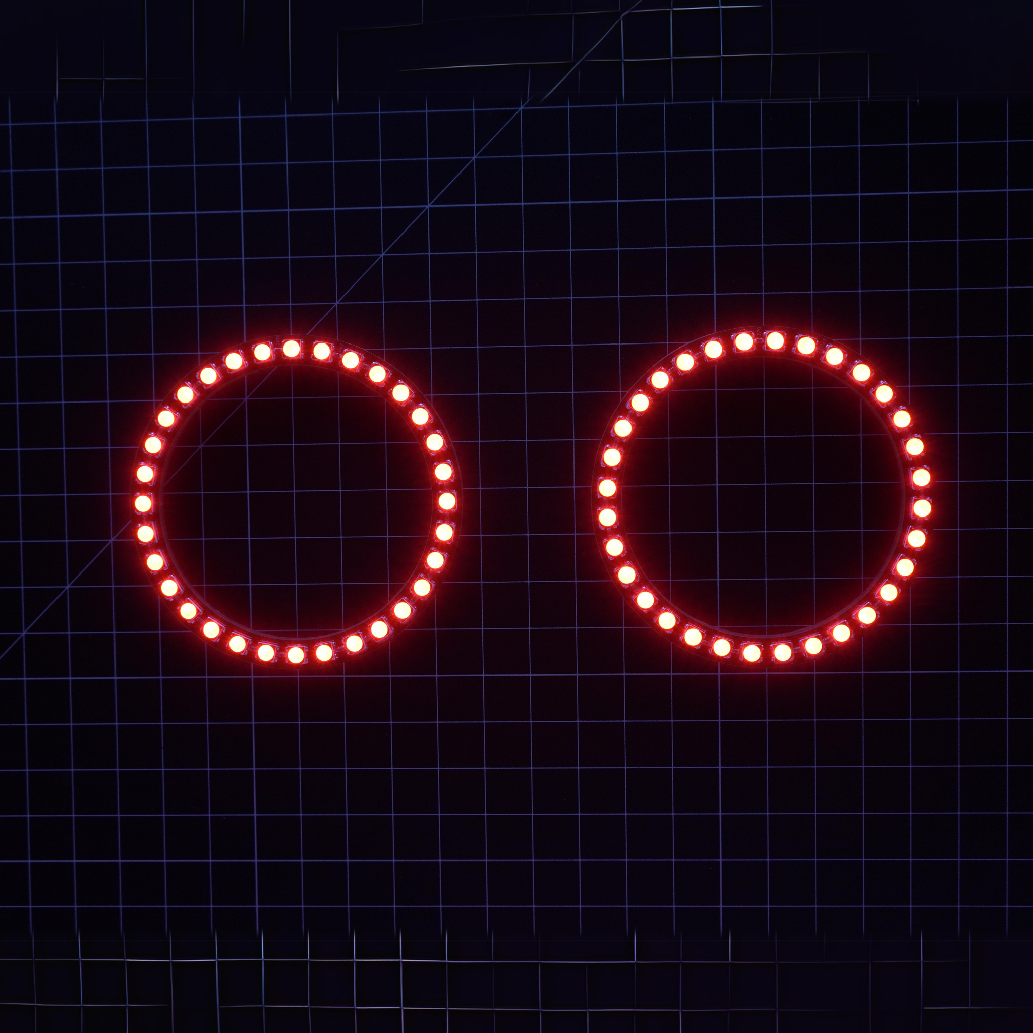 Multicolor LED Halo Rings | choose size – Custom Multicolor LED Lighting by RGB Halo Kits