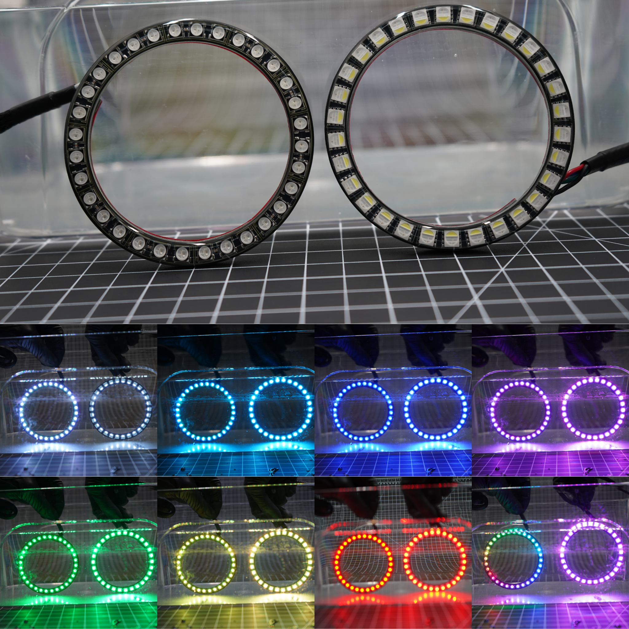 Waterproof LED Multicolor Halo Rings – Custom Multicolor LED Lighting by RGB Halo Kits