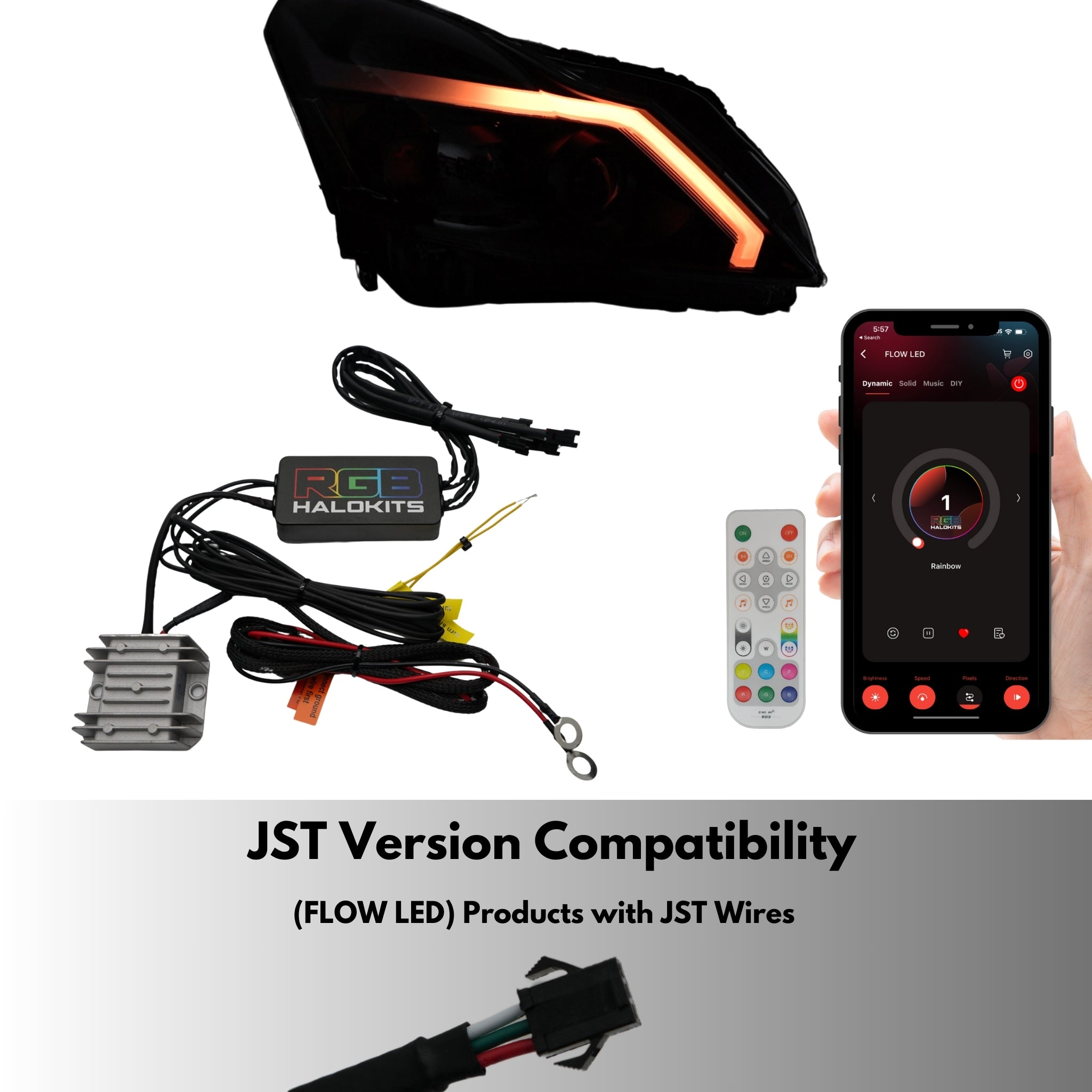 Flow Hybrid Controller + Turn Signal feature – Custom Multicolor LED Lighting by RGB Halo Kits