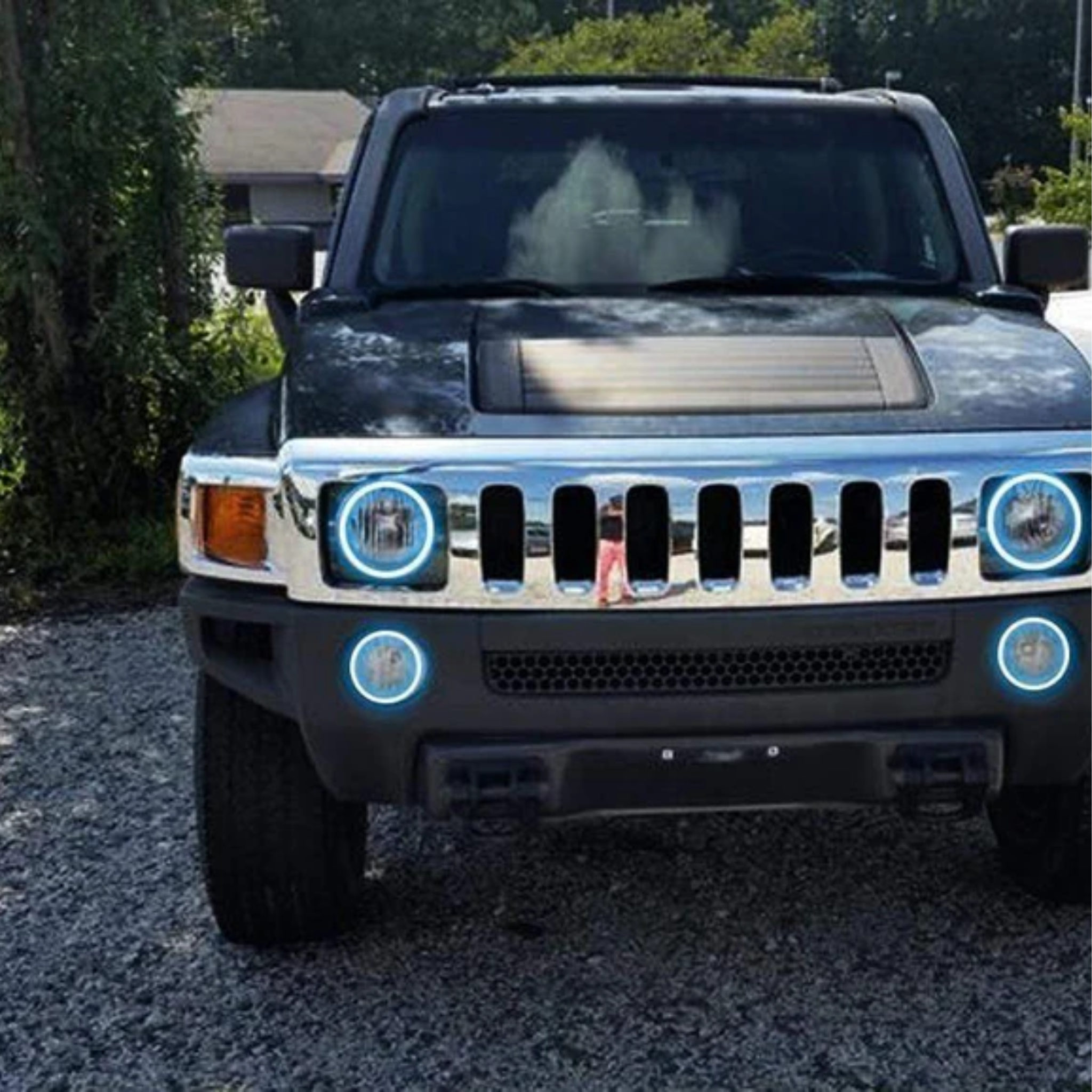 Hummer H3 Multicolor Halo Kit (2006-2010) – Custom Multicolor LED Lighting by RGB Halo Kits