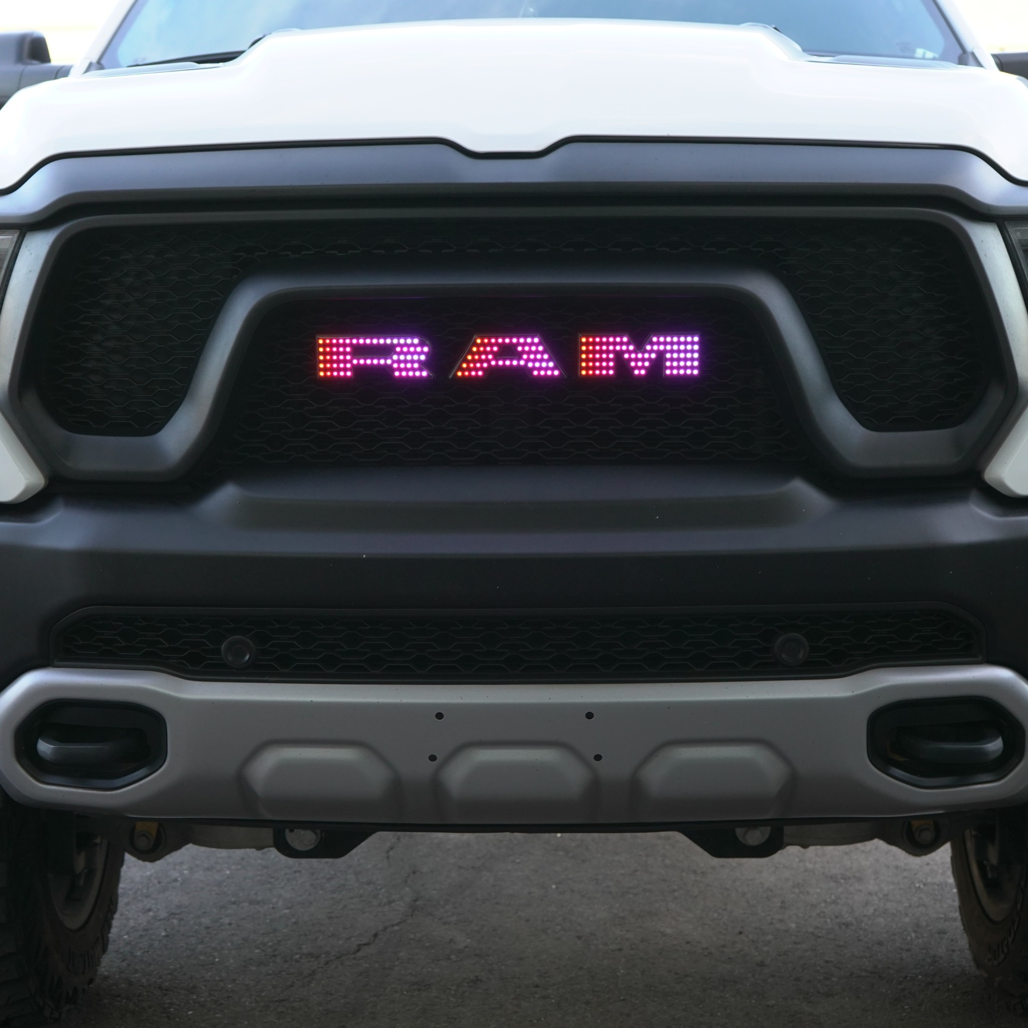 Ram LED Emblem: (Multicolor Flow) 2019-2024 – Custom Multicolor LED Lighting by RGB Halo Kits