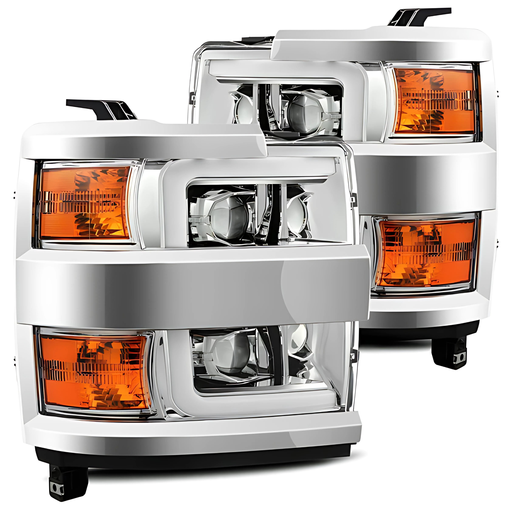 Chevrolet Silverado 2500HD/3500HD (2015-2019) Headlights | Alpharex – Custom Multicolor LED Lighting by RGB Halo Kits