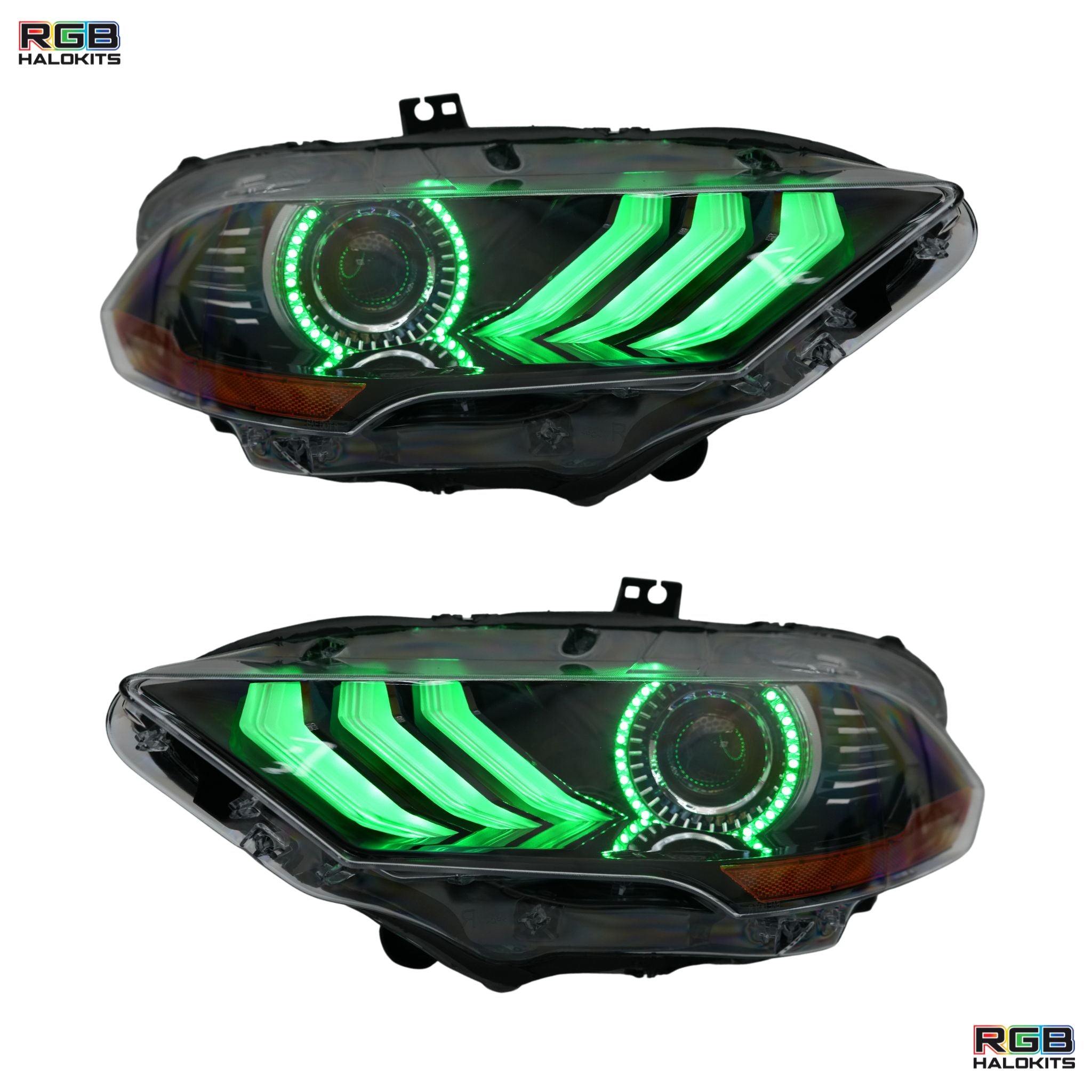 Ford Mustang Multicolor Flow Series DRL Boards (2018-2023) – Custom Multicolor LED Lighting by RGB Halo Kits
