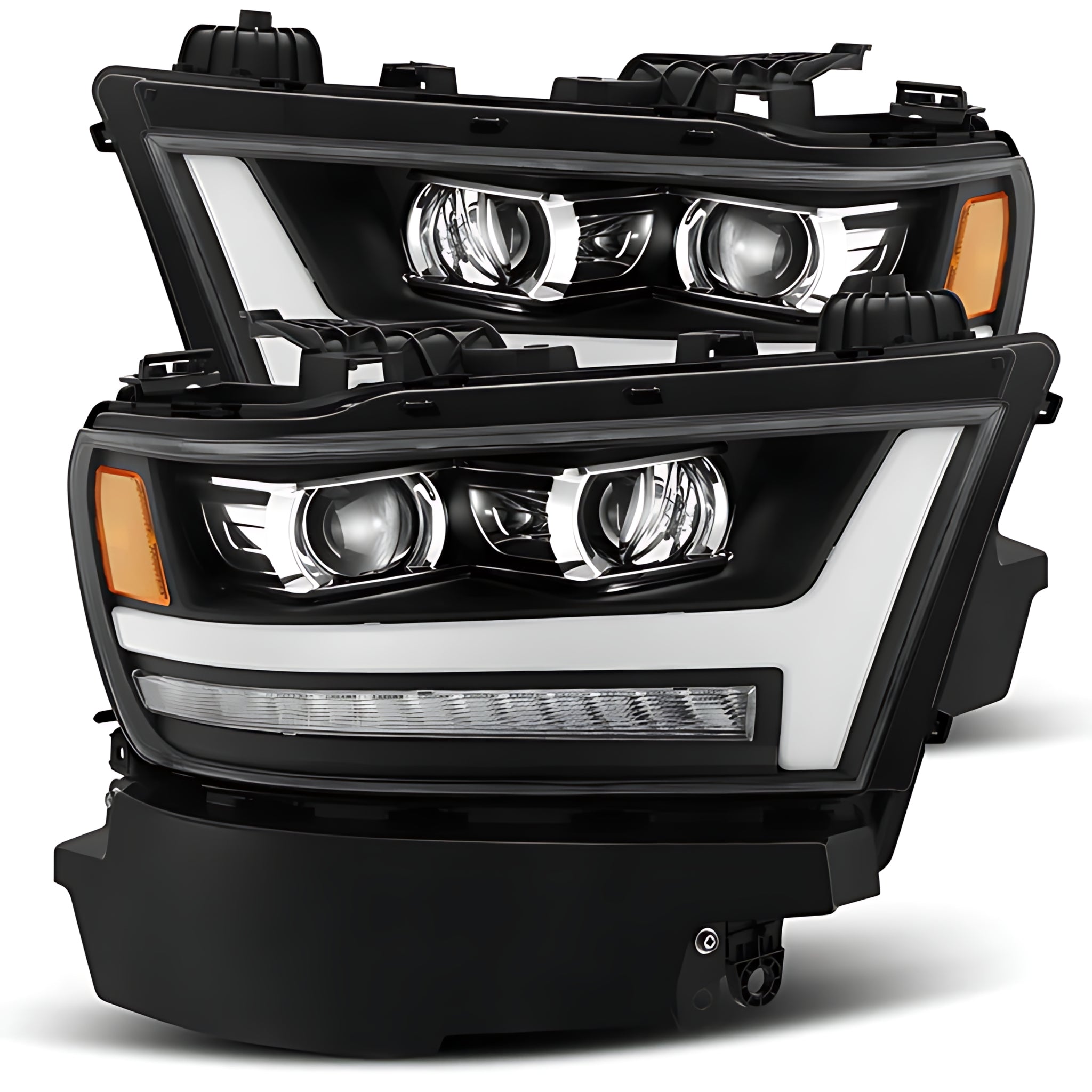 Ram 1500 (2019-2024) Headlights | Alpharex – Custom Multicolor LED Lighting by RGB Halo Kits