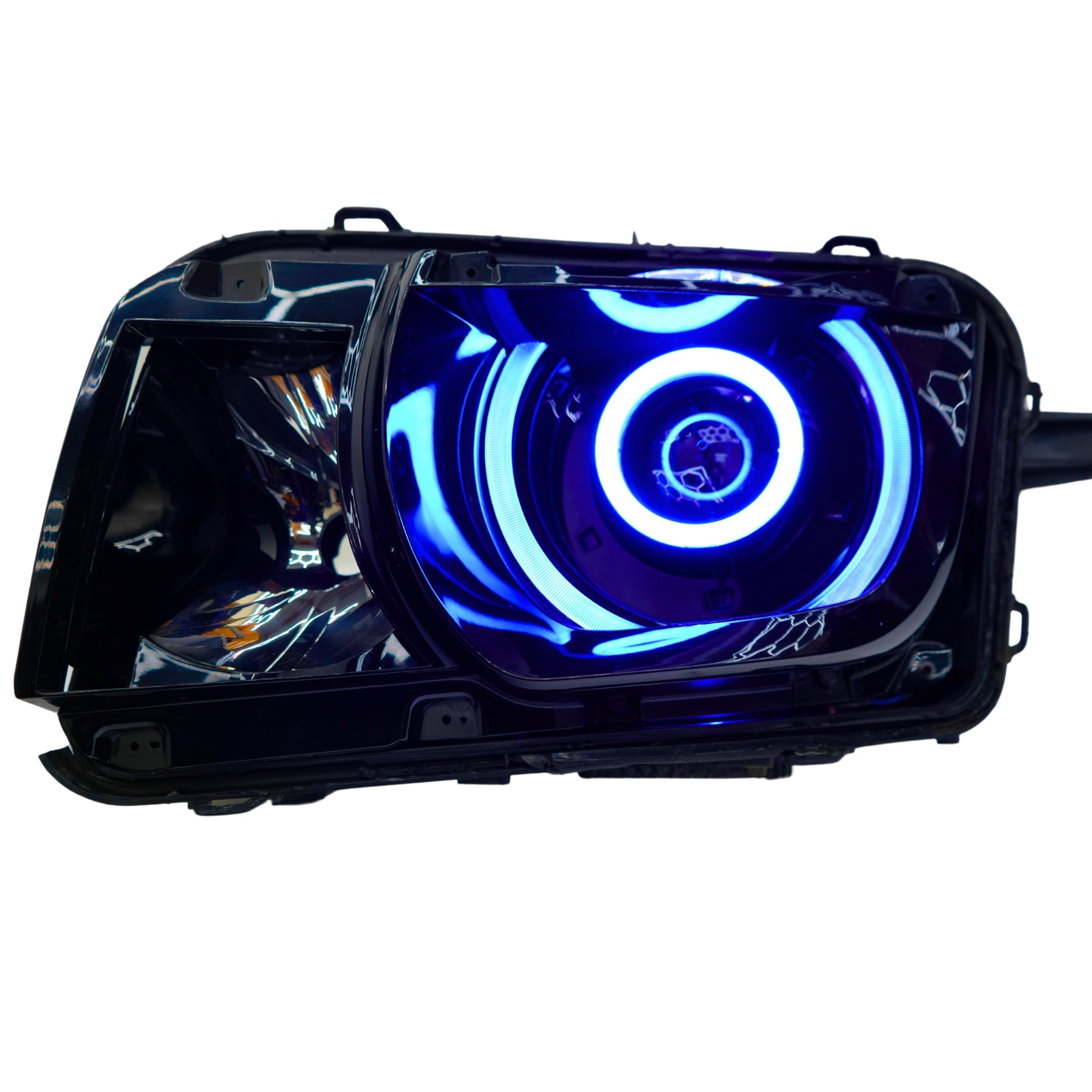 Chevrolet Camaro RS/SS: Multicolor Flow Series Headlights (2010-2013) – Custom Multicolor LED Lighting by RGB Halo Kits