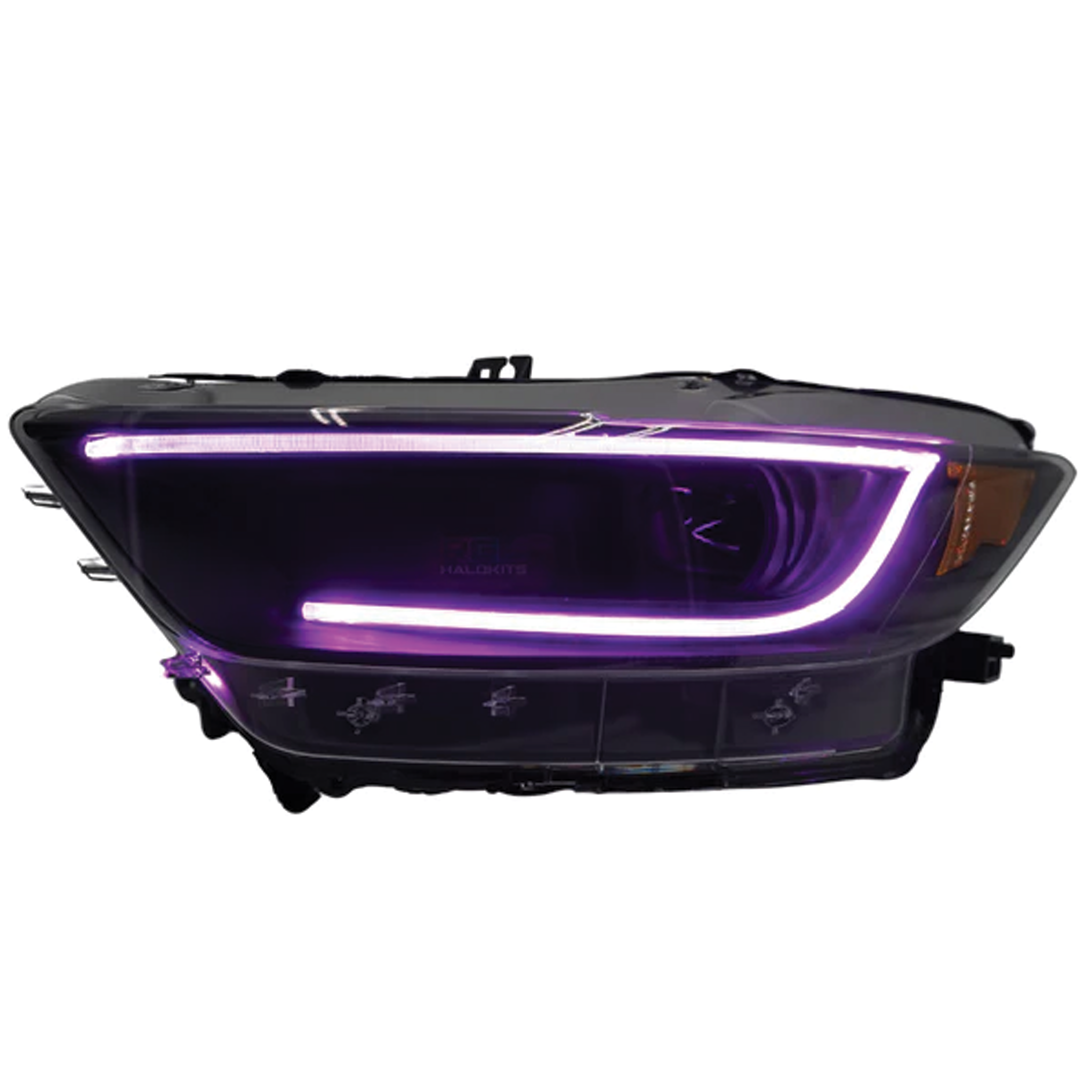 Ford Mustang: Multicolor Headlights (2015-2017) | XB Morimoto – Custom Multicolor LED Lighting by RGB Halo Kits