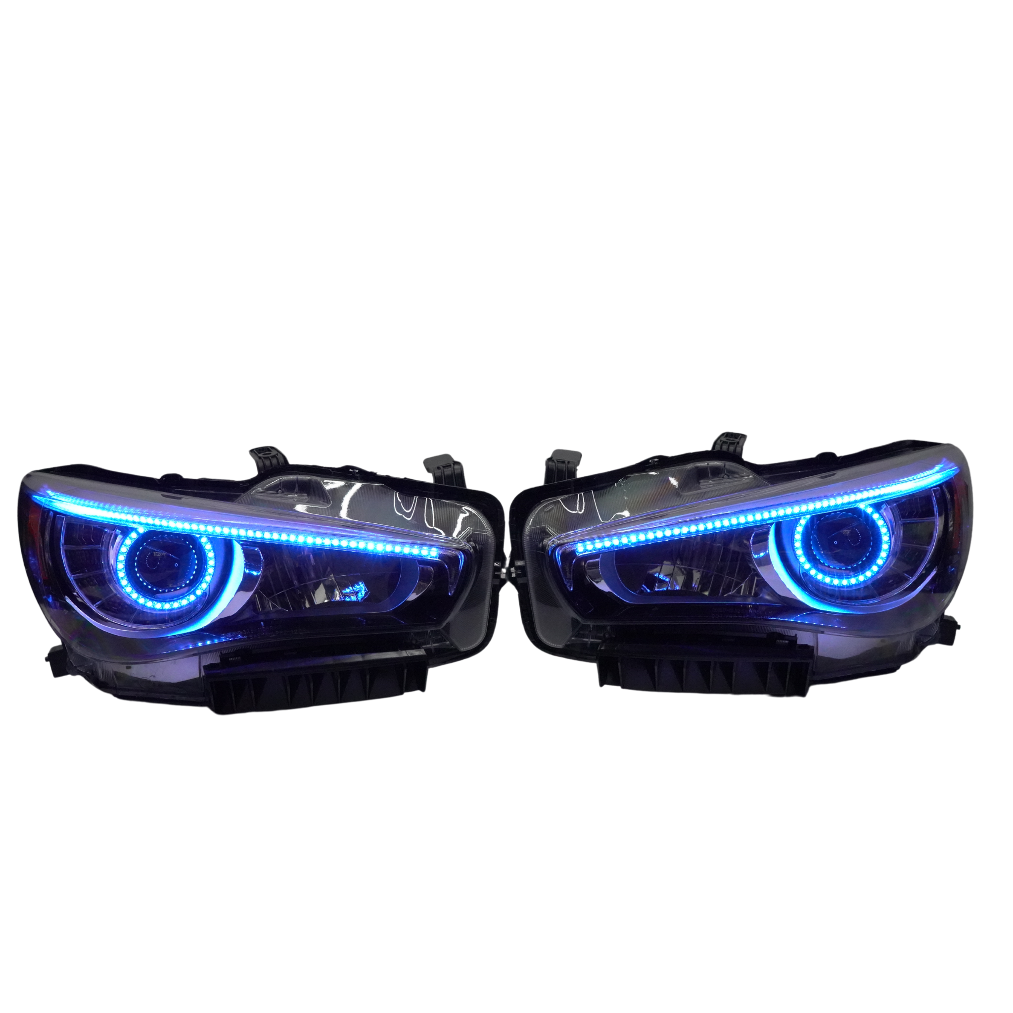 Infiniti Q50: Multicolor Headlights (2014-2024) – Custom Multicolor LED Lighting by RGB Halo Kits