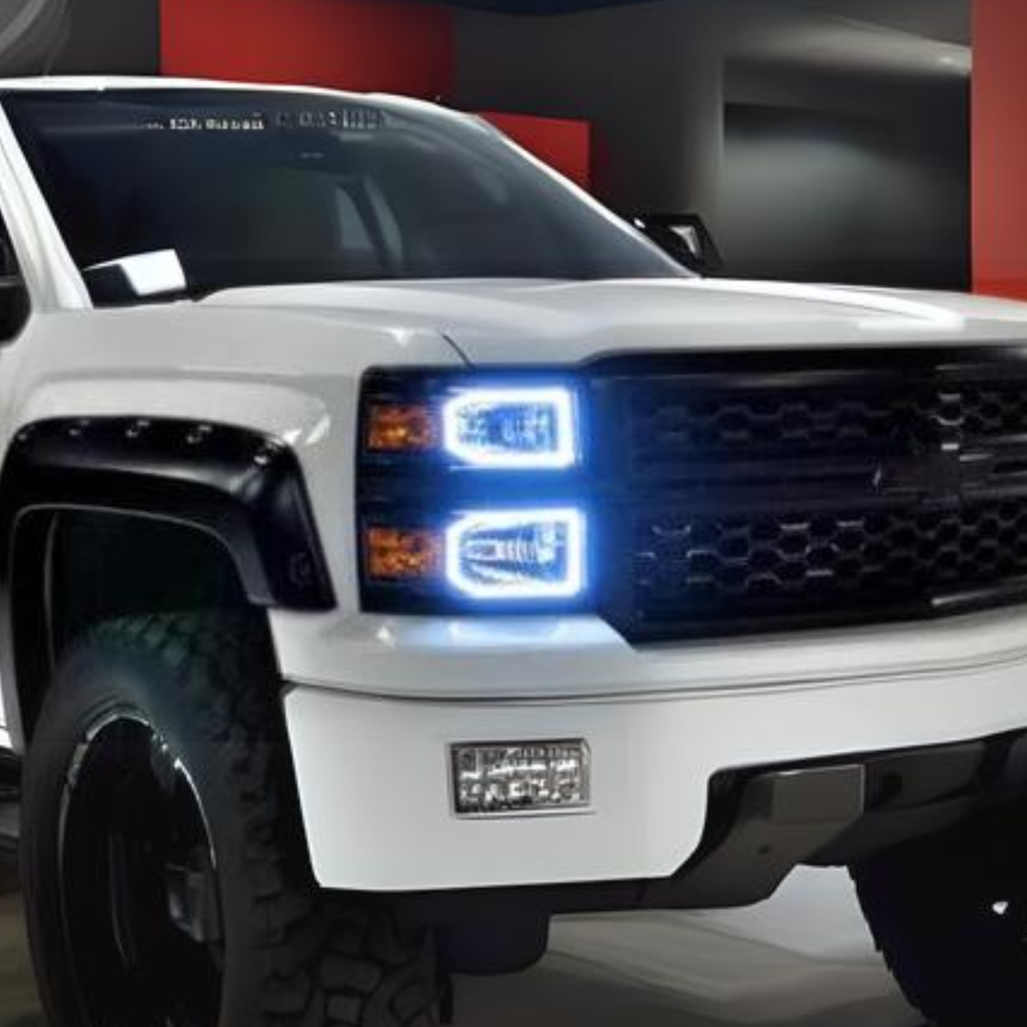 Chevrolet Silverado (Halogen) Multicolor Halo Kit (2014-2015) – Custom Multicolor LED Lighting by RGB Halo Kits