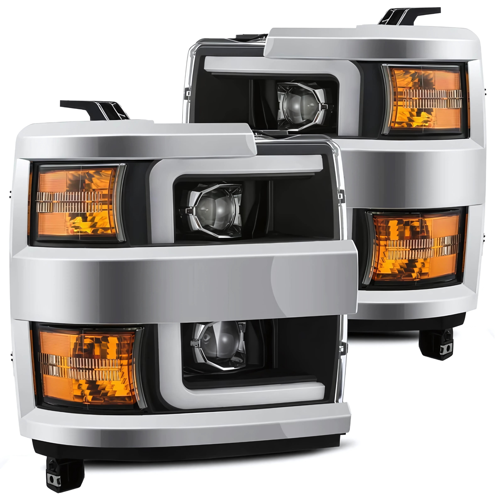 Chevrolet Silverado 2500HD/3500HD (2015-2019) Headlights | Alpharex – Custom Multicolor LED Lighting by RGB Halo Kits